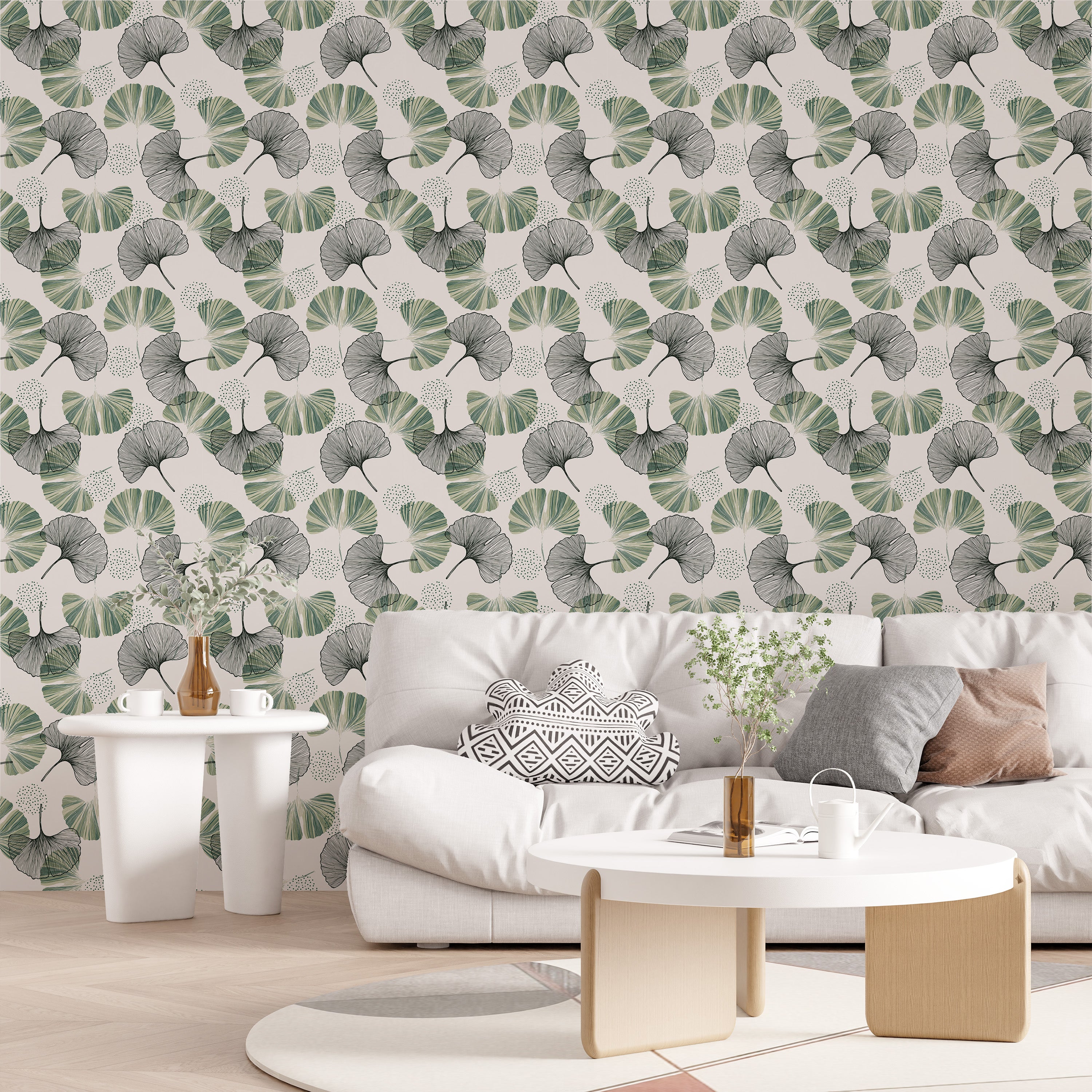 Papel pintado vinílico adhesivo Wallplas Ginko