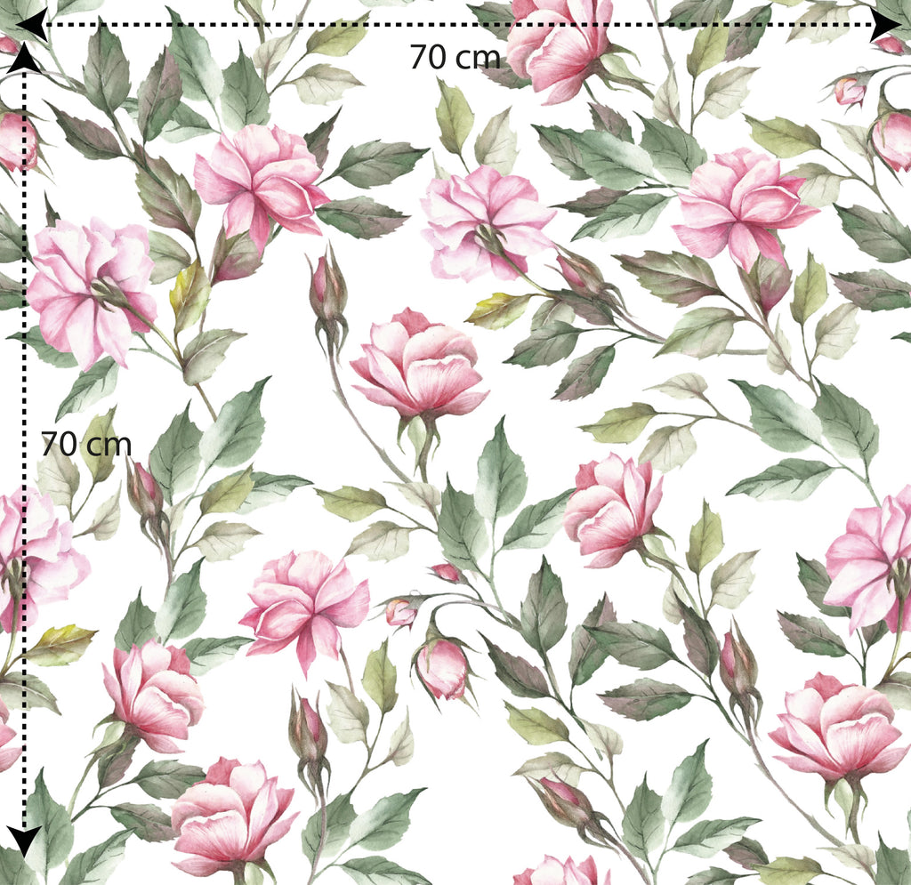 Papel pintado vinílico adhesivo Wallplas Rosas