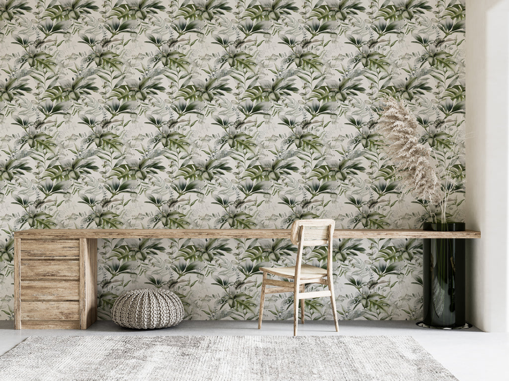 Papel pintado vinílico adhesivo Wallplas Jardín