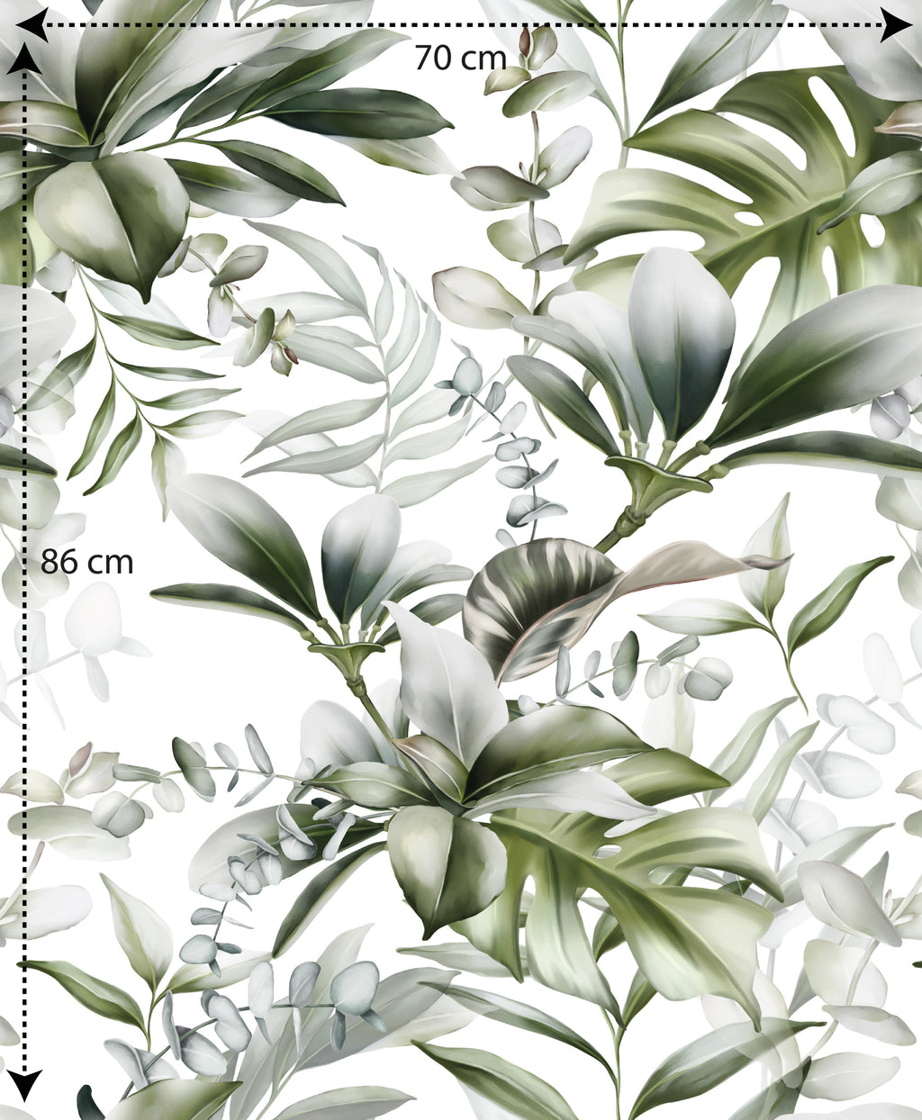 Papel pintado vinílico adhesivo Wallplas Jardín