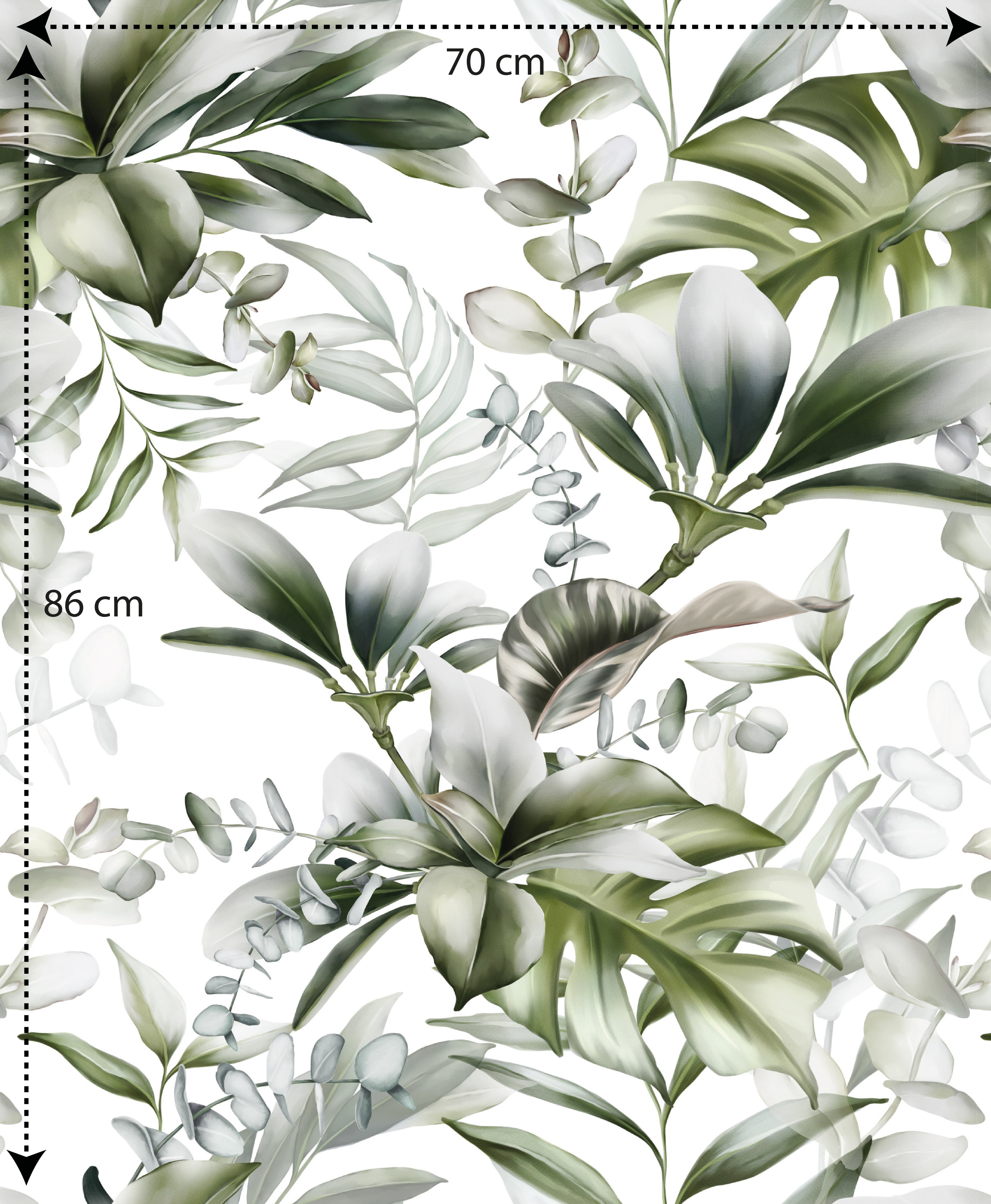 Papel pintado vinílico adhesivo Wallplas Jardín