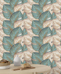 Papel pintado vinílico adhesivo Wallplas Hojas
