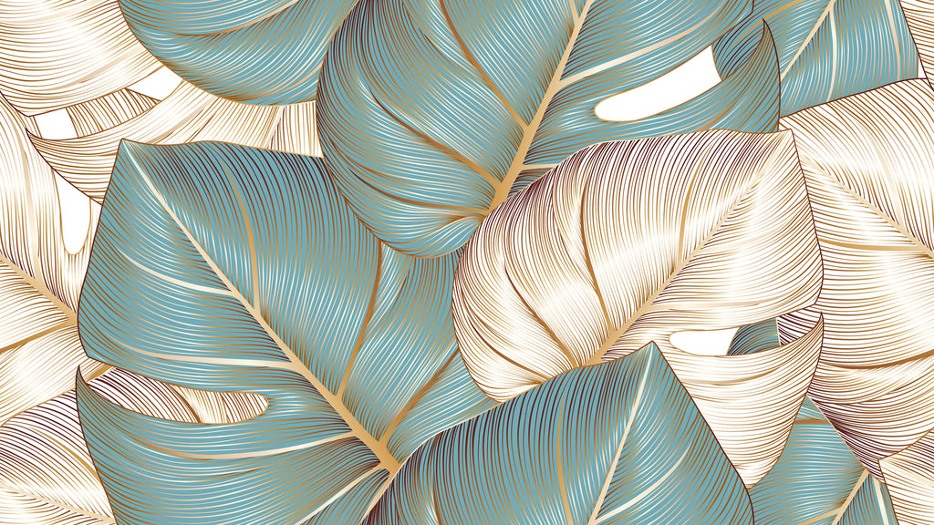 Papel pintado vinílico adhesivo Wallplas Hojas