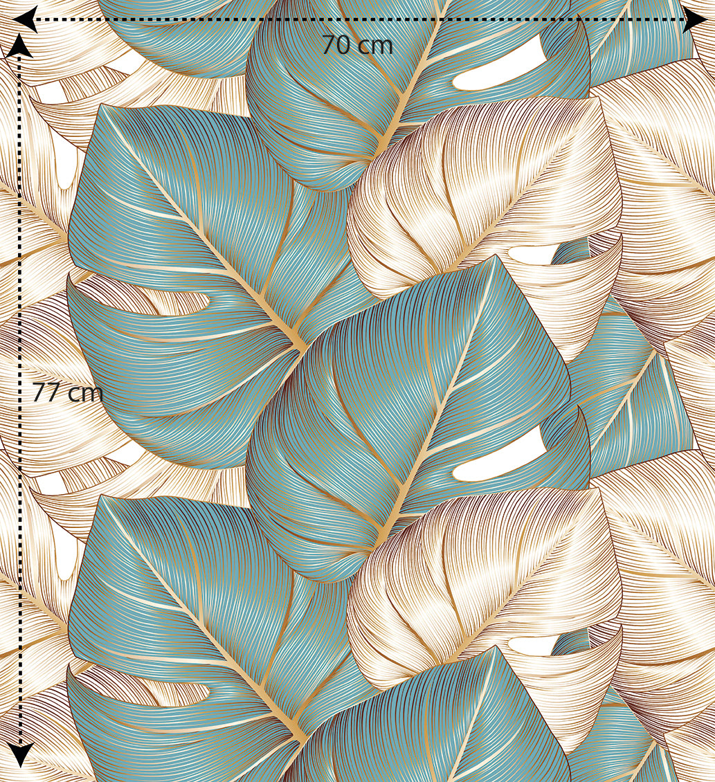 Papel pintado vinílico adhesivo Wallplas Hojas