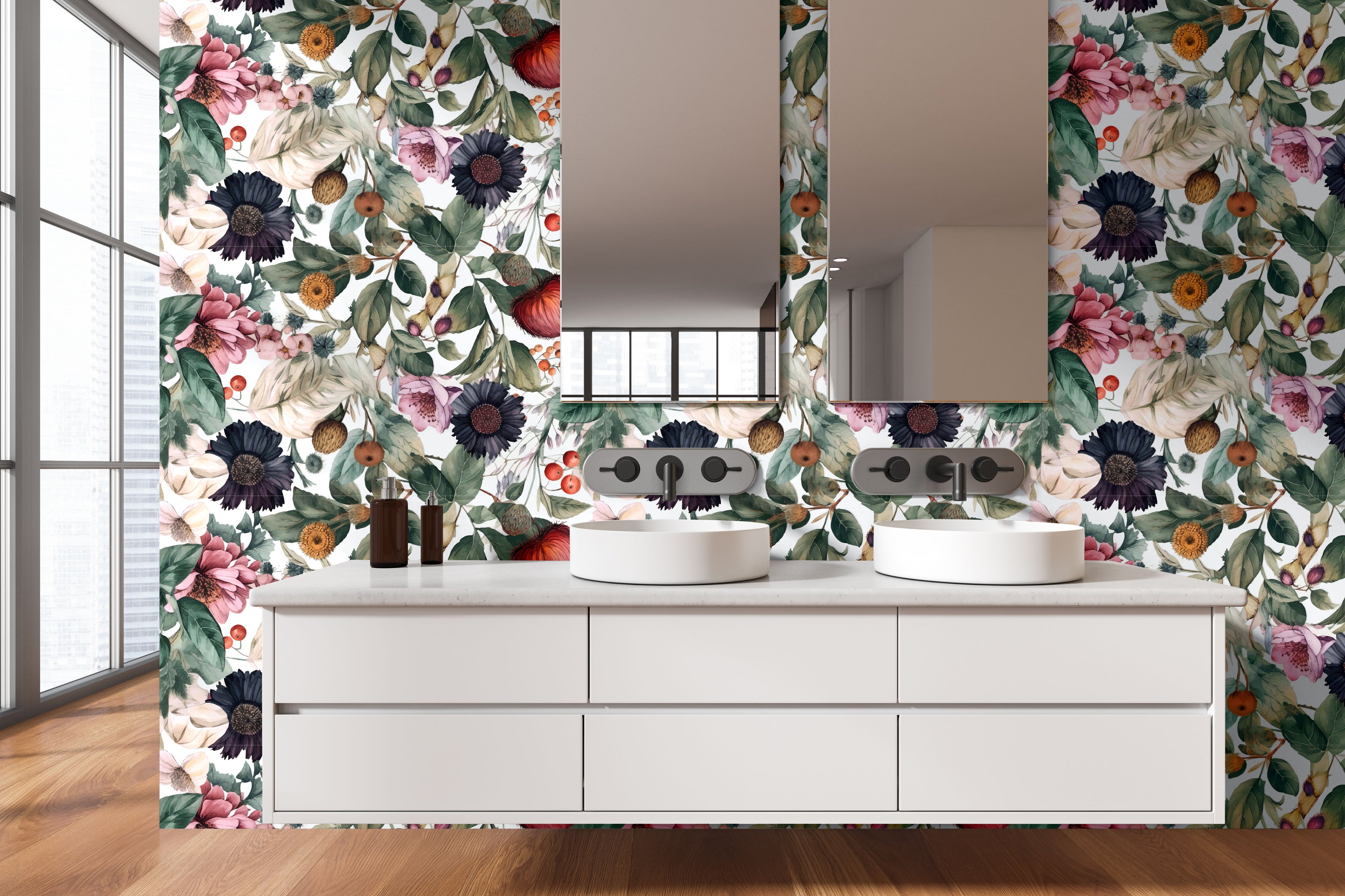 Papel pintado vinílico adhesivo Wallplas Alba