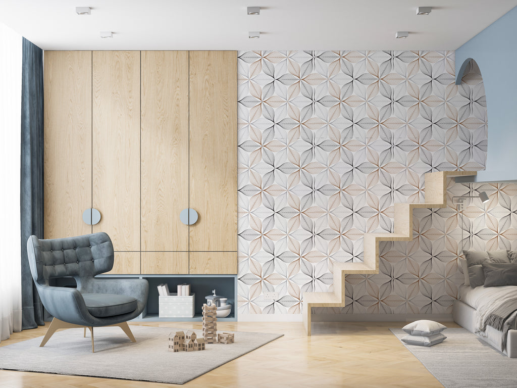 Papel pintado vinílico adhesivo Wallplas Helices