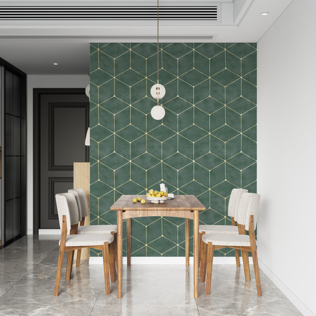 Papel pintado vinílico adhesivo Wallplas Cubos