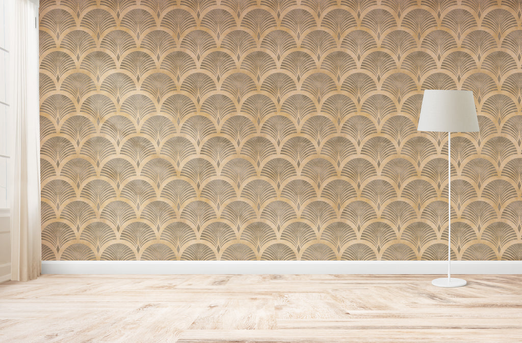 Papel pintado vinílico adhesivo Wallplas Abanicos