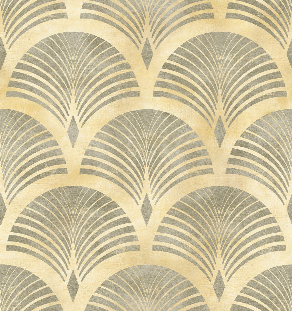 Papel pintado vinílico adhesivo Wallplas Abanicos