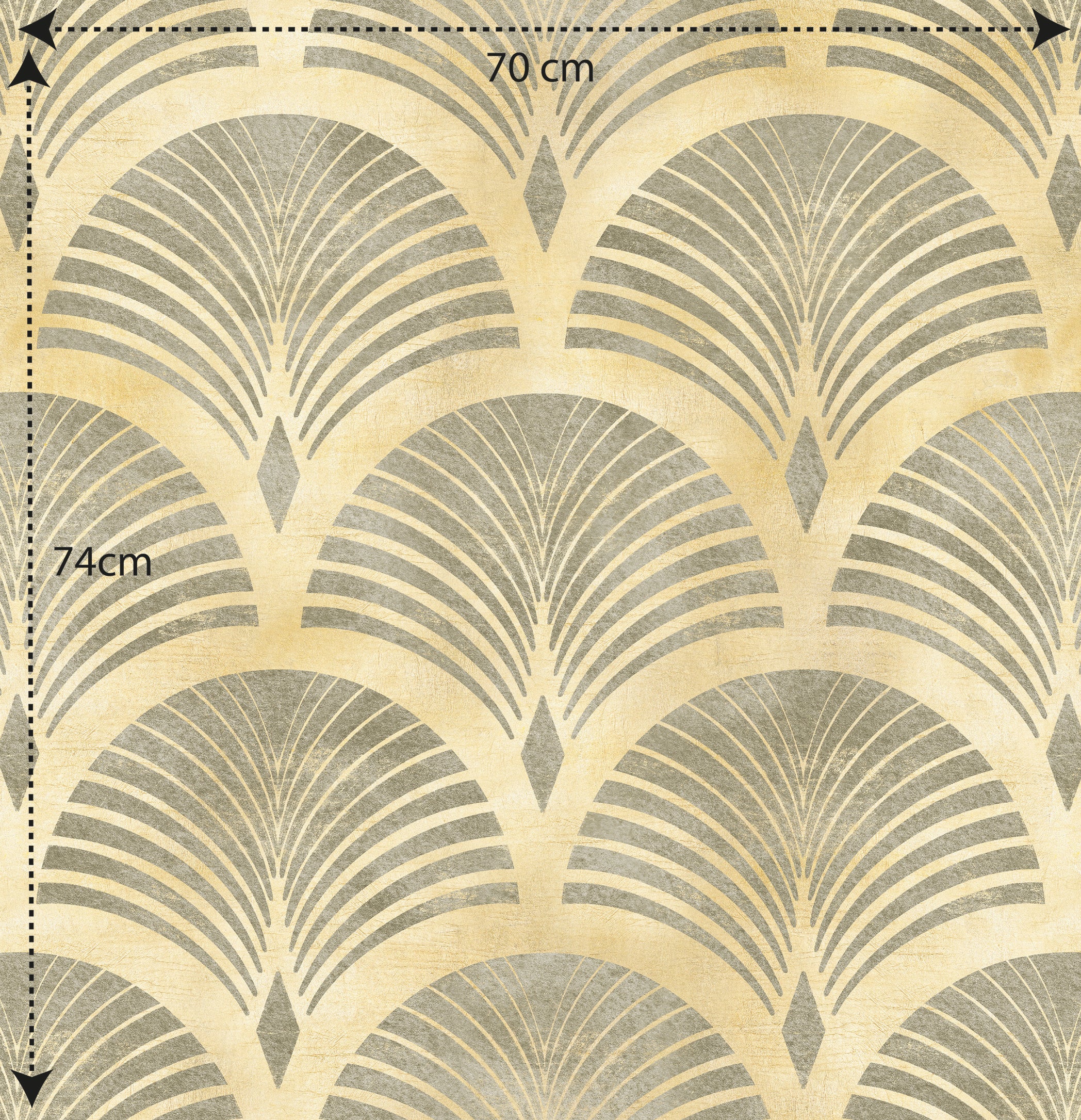 Papel pintado vinílico adhesivo Wallplas Abanicos