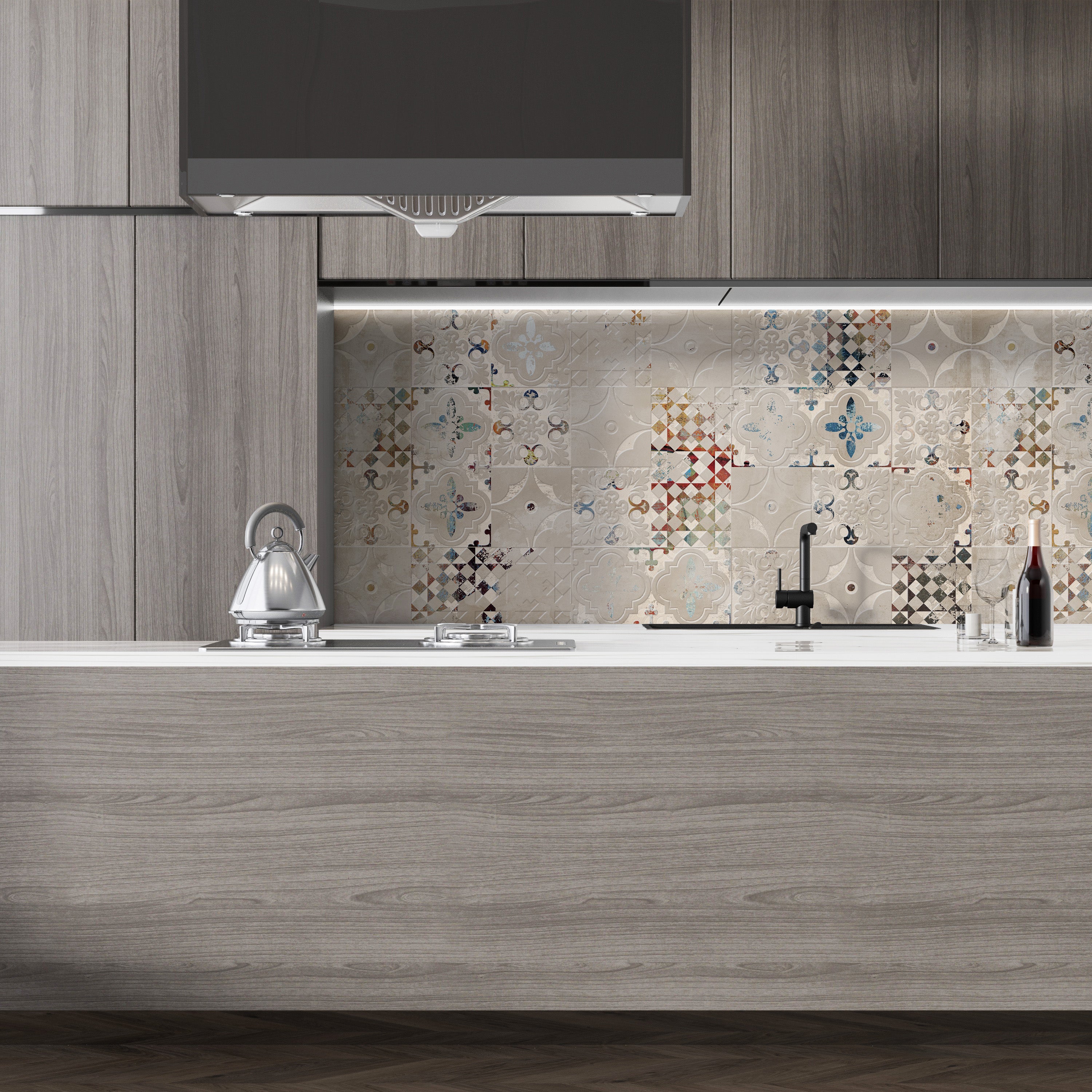 Papel pintado vinílico adhesivo Wallplas Azulejos