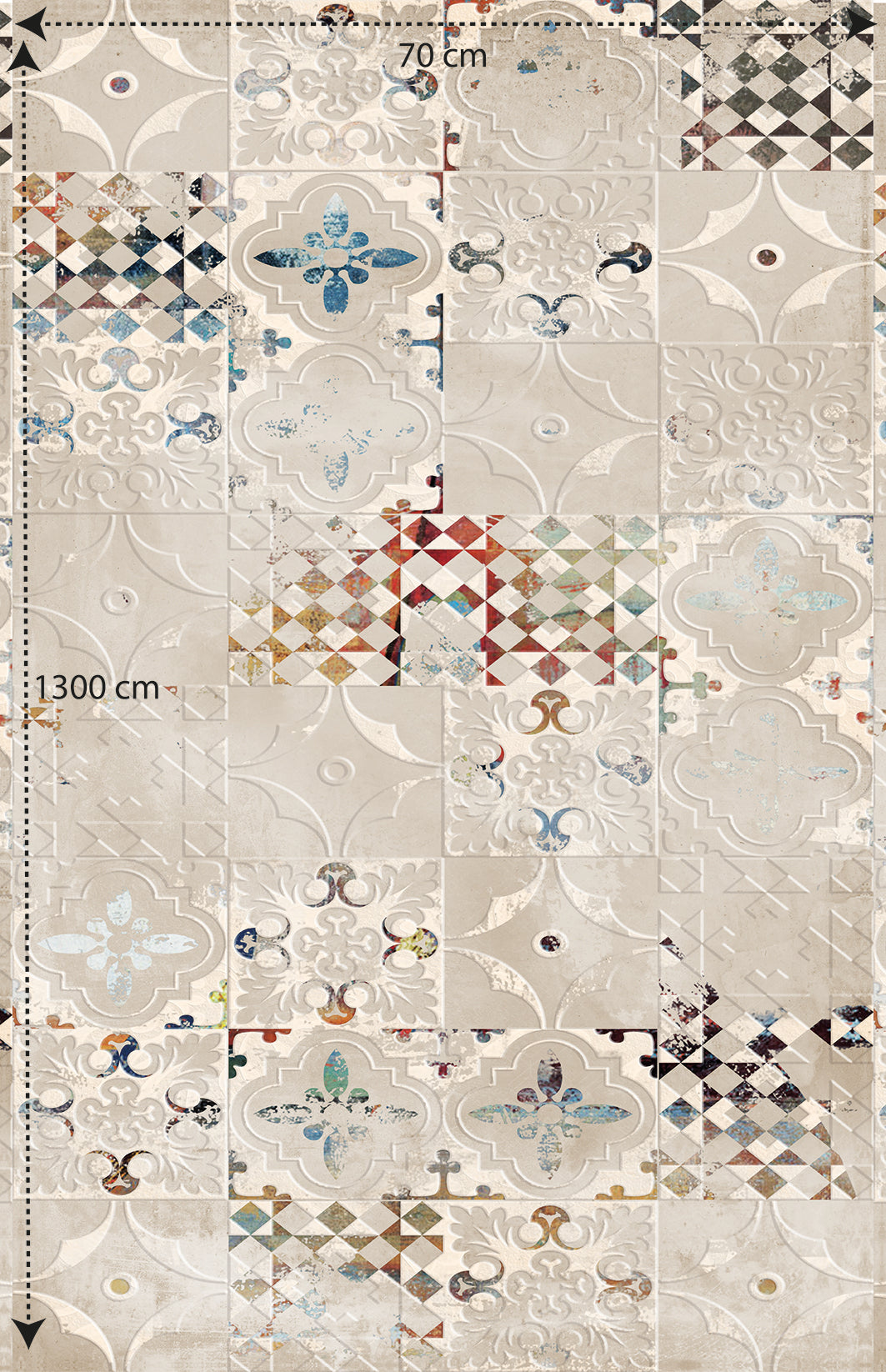 Papel pintado vinílico adhesivo Wallplas Azulejos