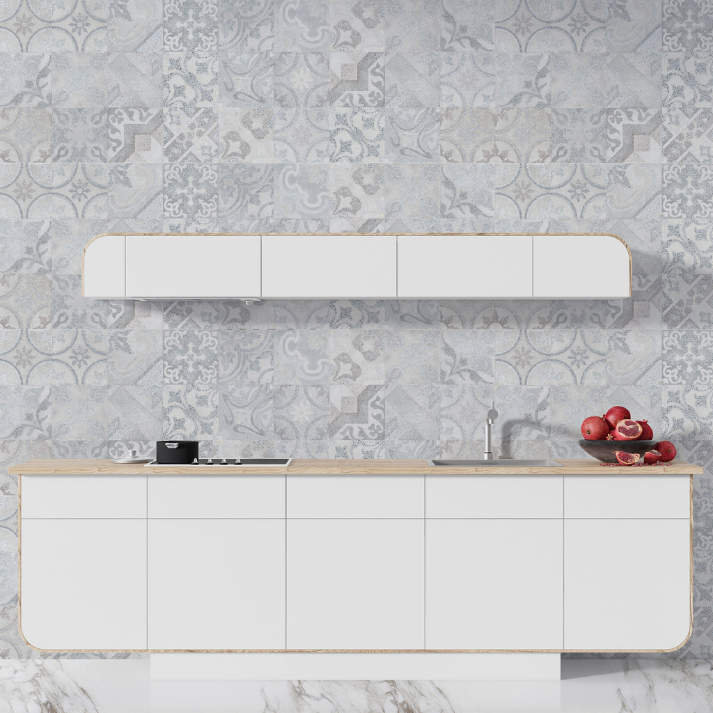 Papel pintado vinílico adhesivo Wallplas Cerámico