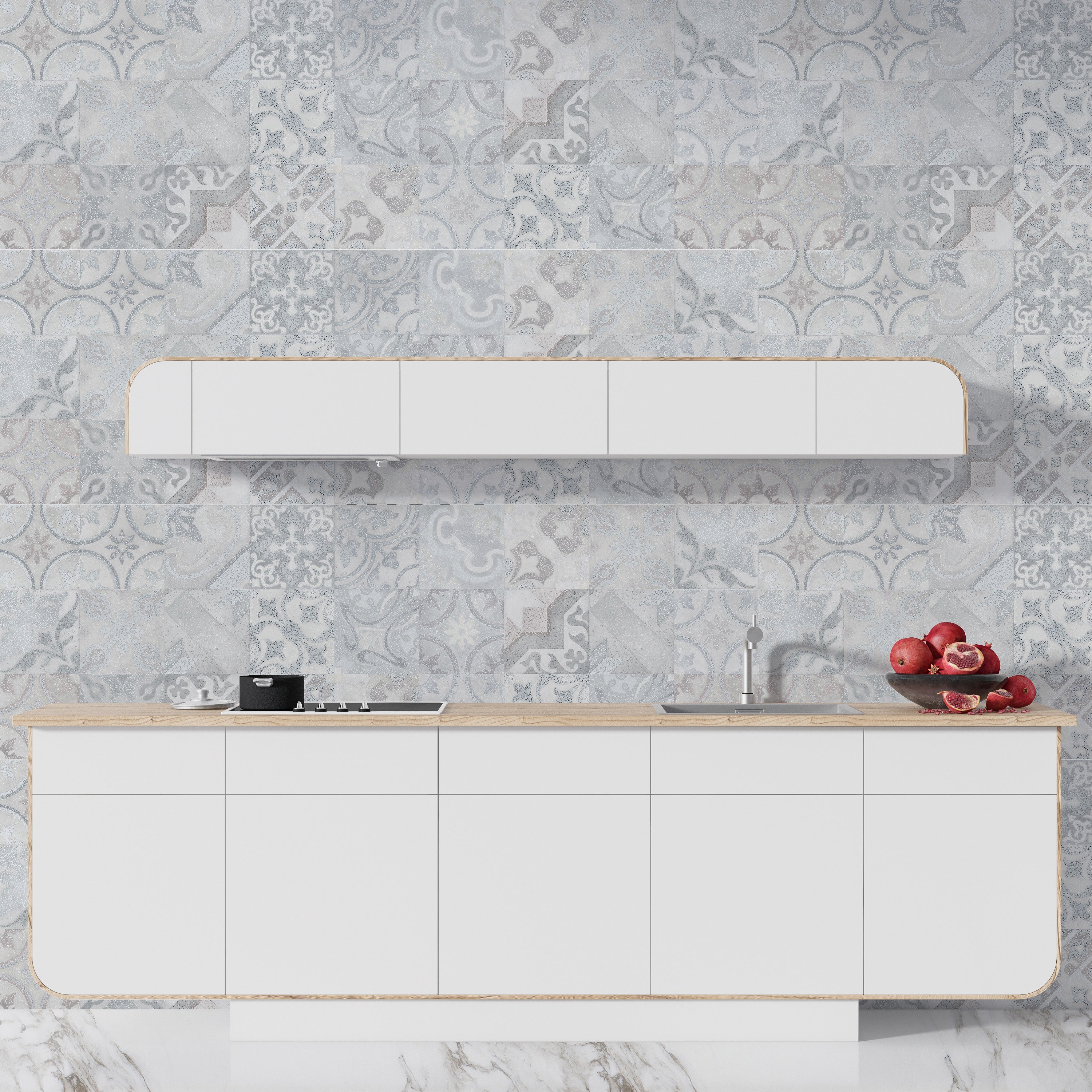 Papel pintado vinílico adhesivo Wallplas Cerámico