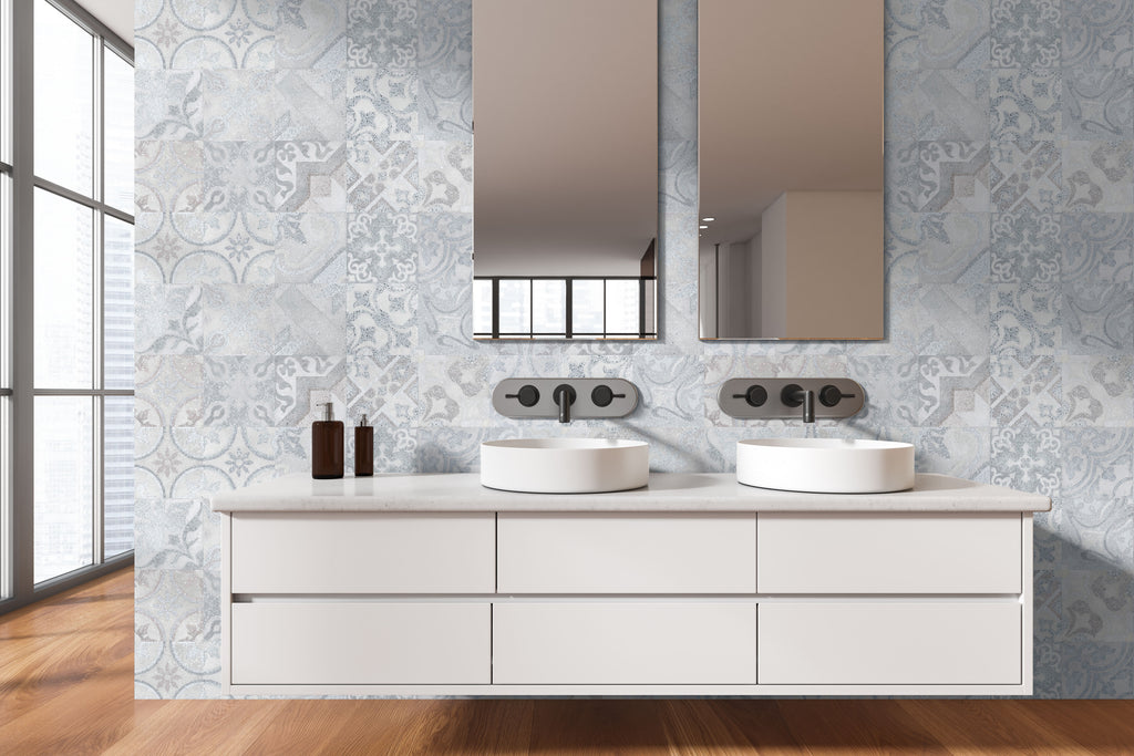 Papel pintado vinílico adhesivo Wallplas Cerámico