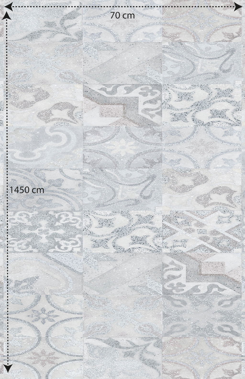 Papel pintado vinílico adhesivo Wallplas Cerámico