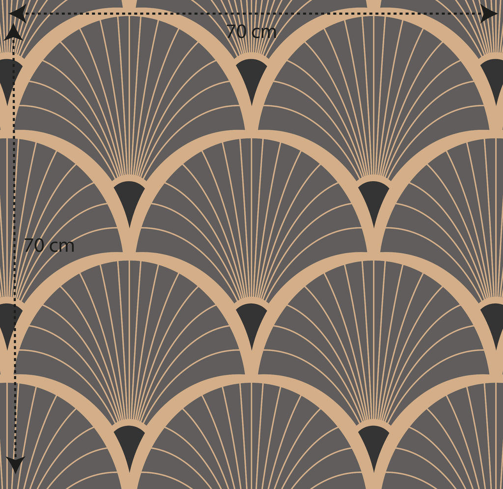 Papel pintado vinílico adhesivo Wallplas Ondas