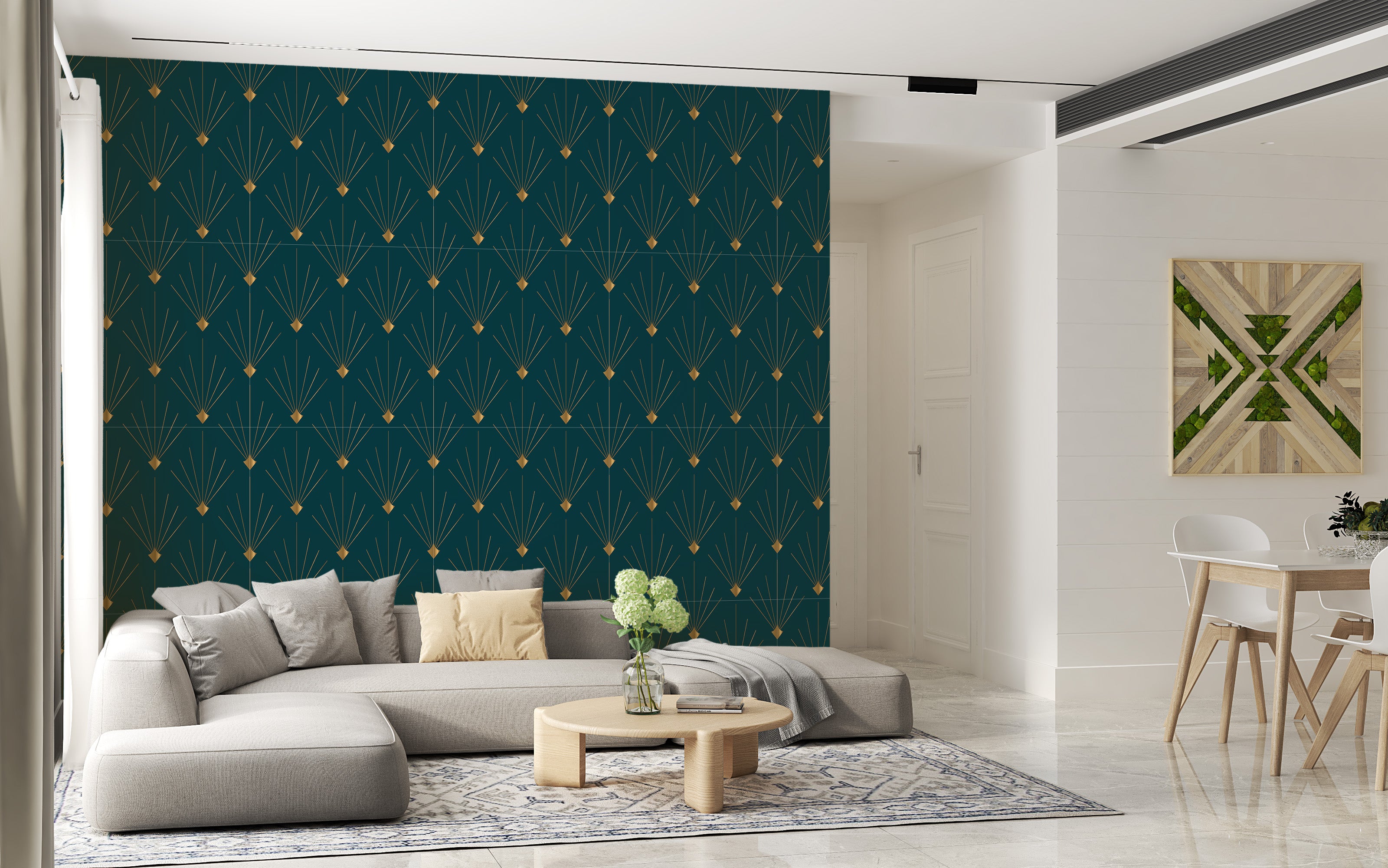 Papel pintado vinílico adhesivo Wallplas Destellos