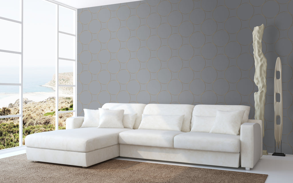 Papel pintado vinílico adhesivo Wallplas Bubbles