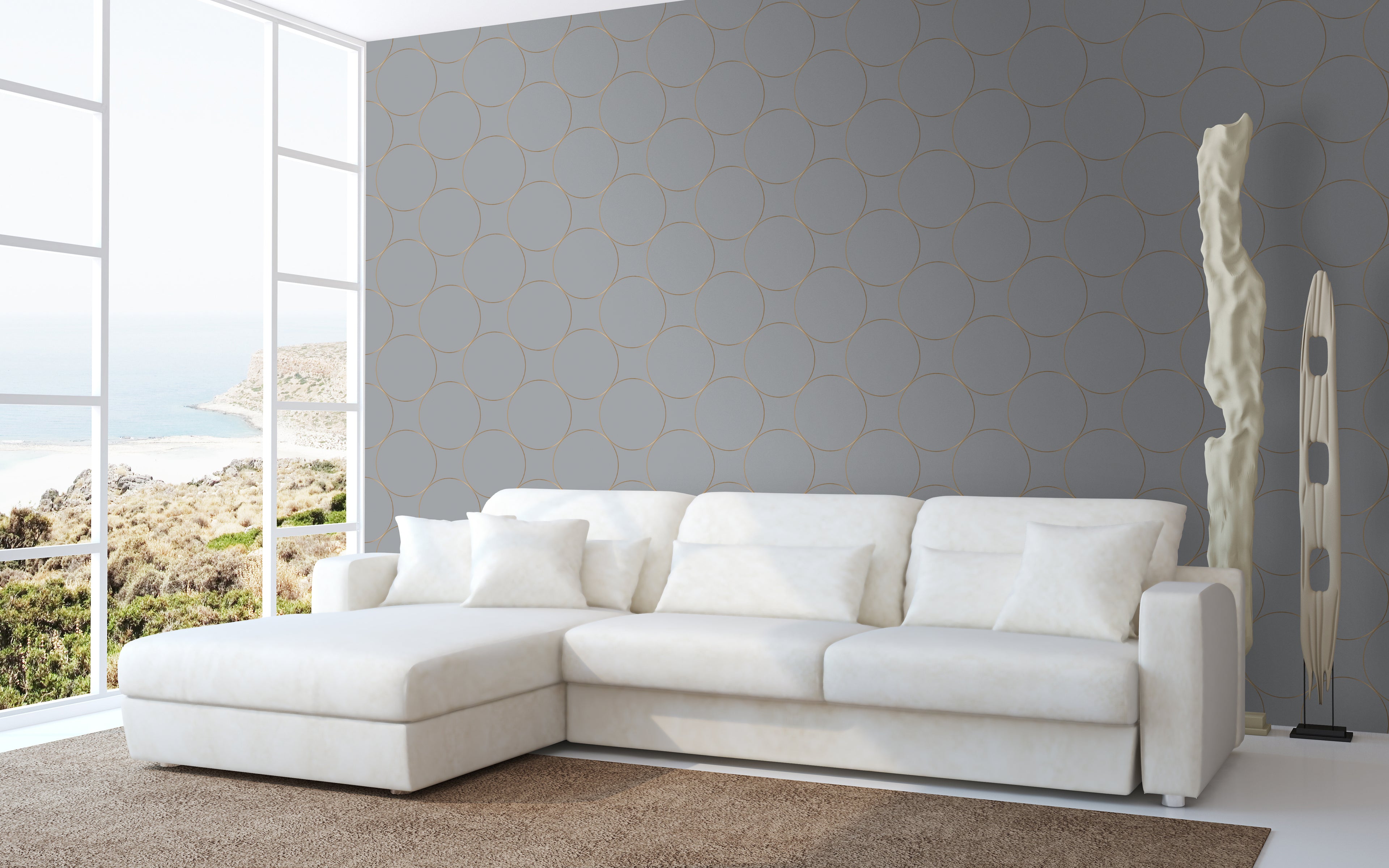 Papel pintado vinílico adhesivo Wallplas Bubbles