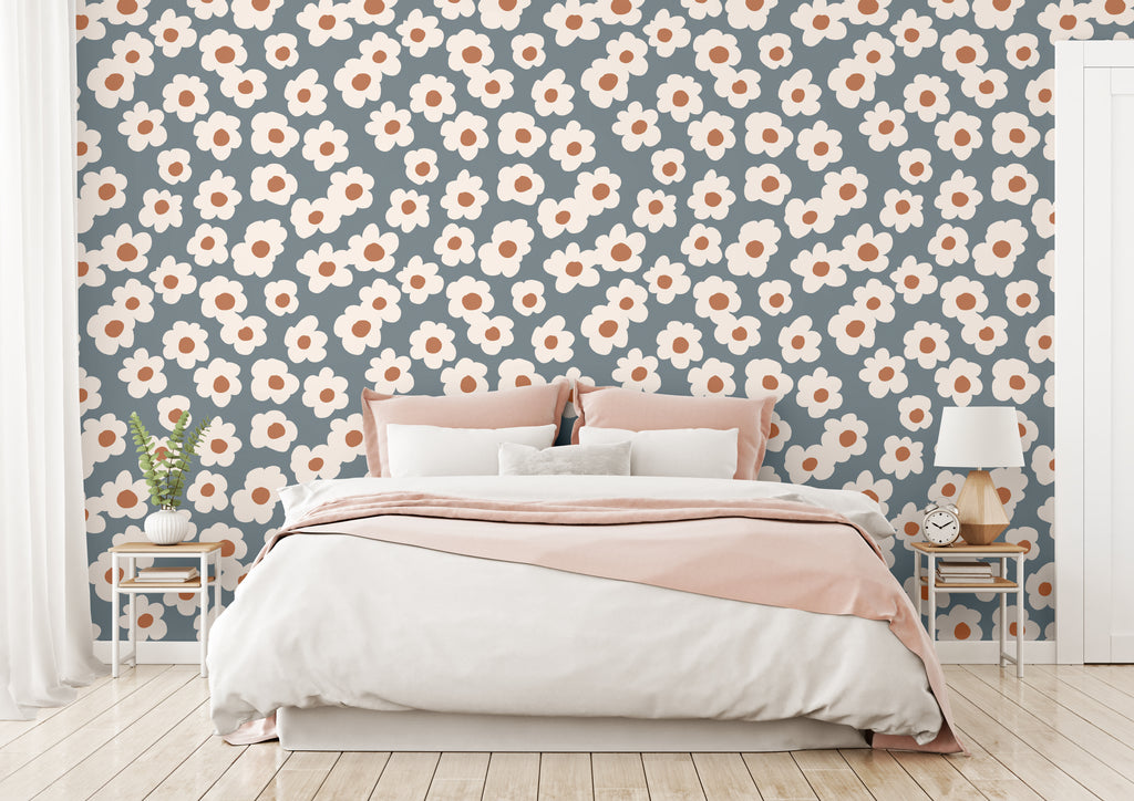 Papel pintado vinílico adhesivo Wallplas Flower