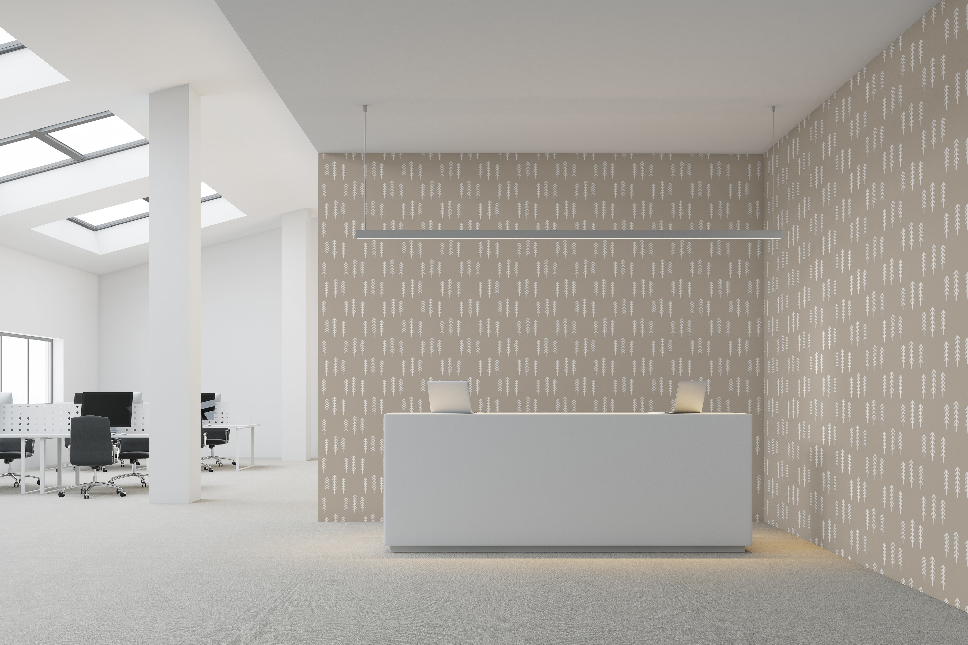 Papel pintado vinílico adhesivo Wallplas Abetos