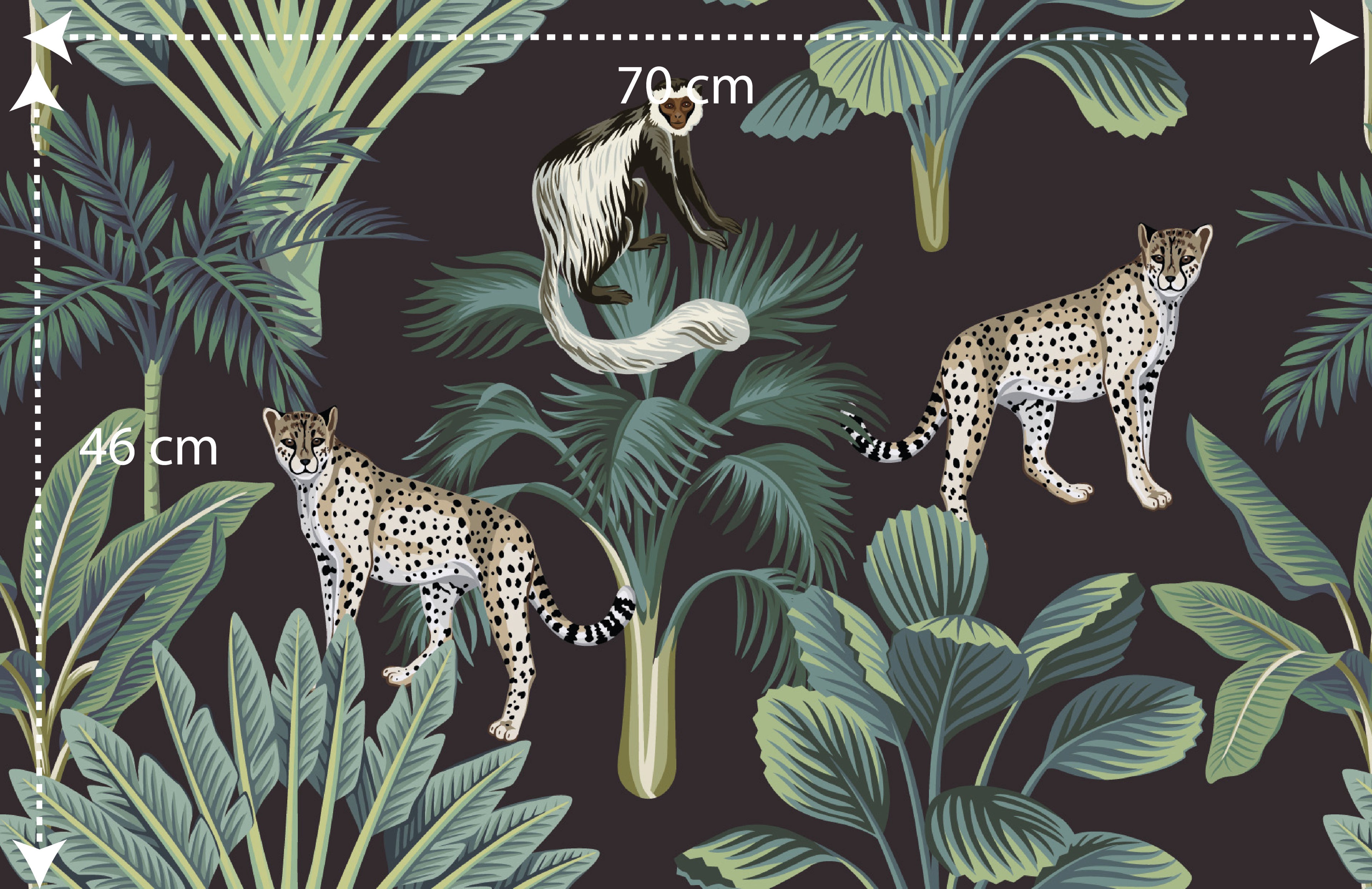 Papel pintado vinílico adhesivo Wallplas Selva