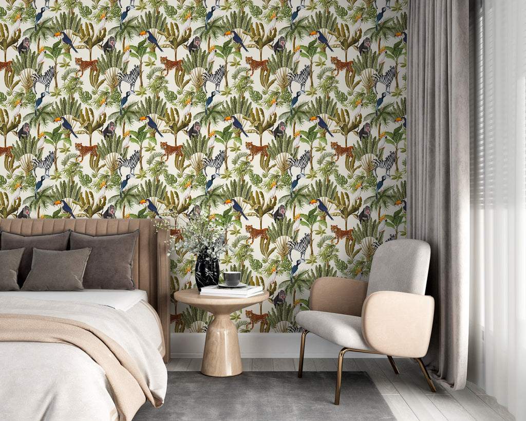 Papel pintado vinílico adhesivo Wallplas Salvaje