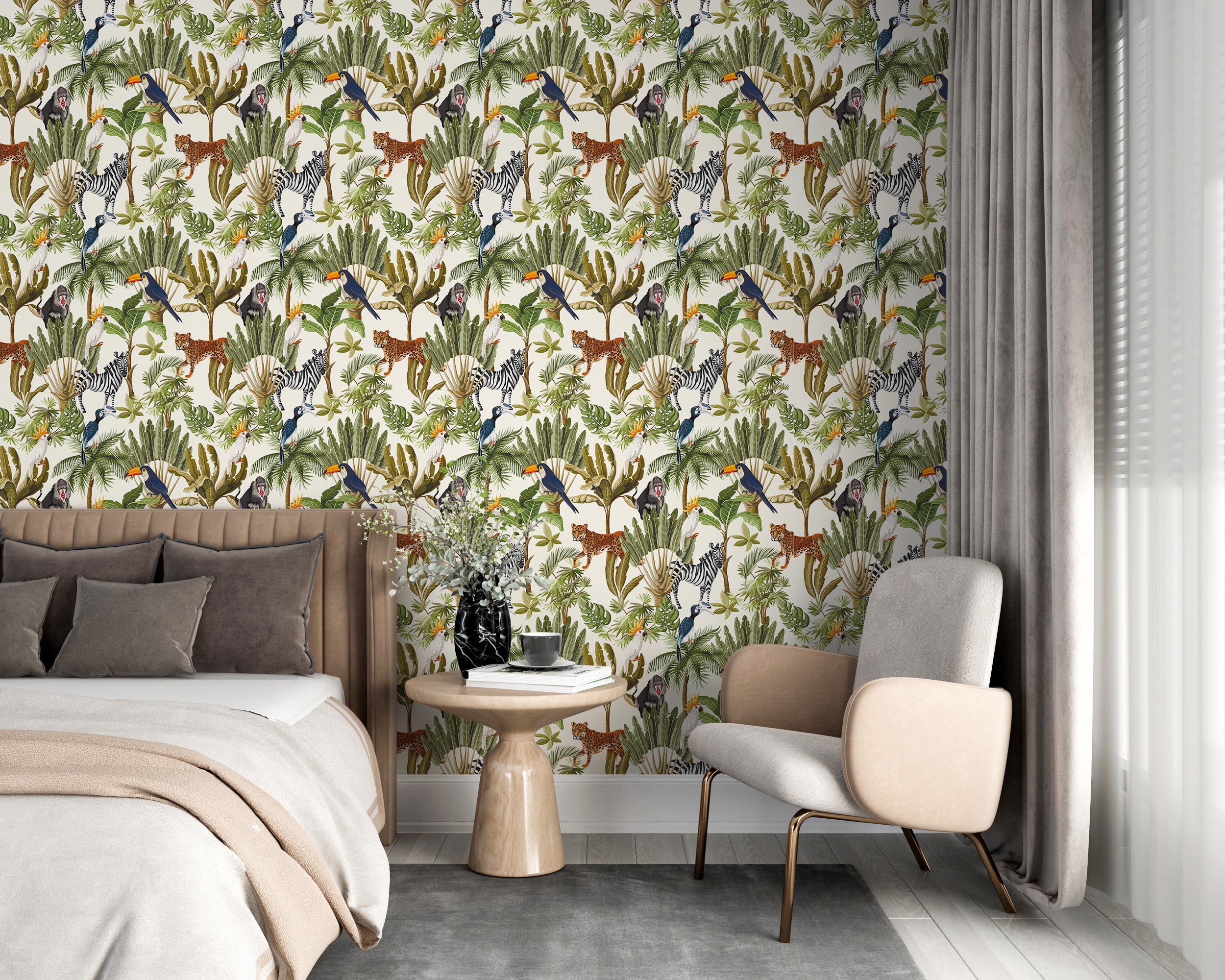 Papel pintado vinílico adhesivo Wallplas Salvaje