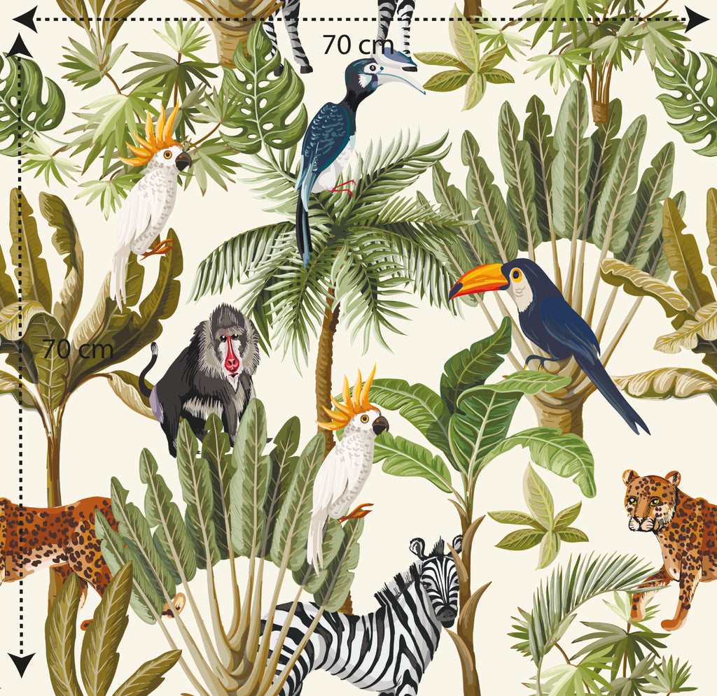 Papel pintado vinílico adhesivo Wallplas Salvaje