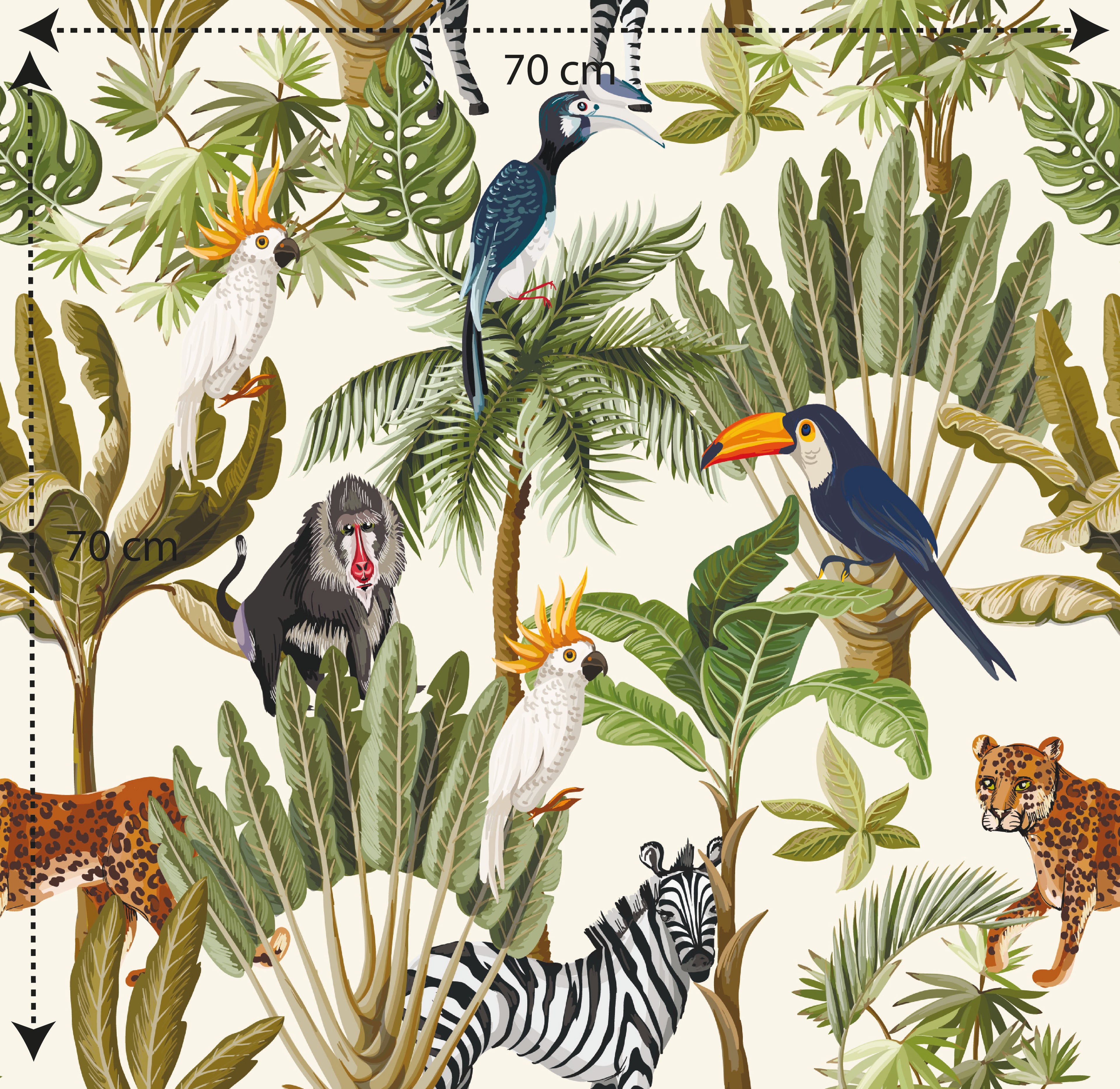 Papel pintado vinílico adhesivo Wallplas Salvaje