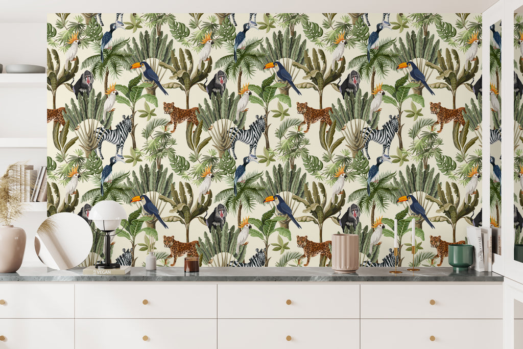 Papel pintado vinílico adhesivo Wallplas Salvaje