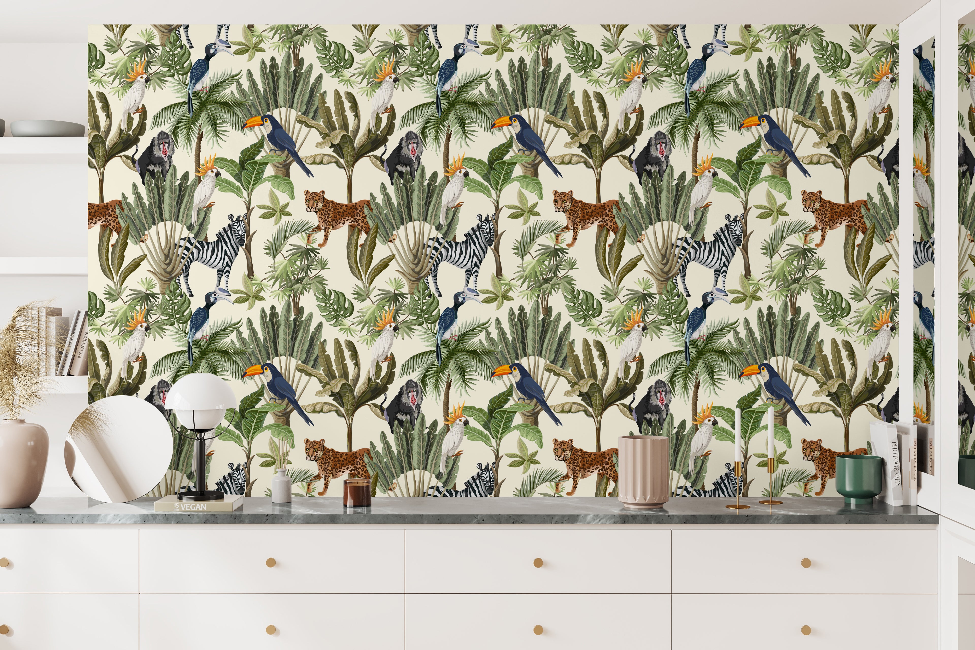 Papel pintado vinílico adhesivo Wallplas Salvaje