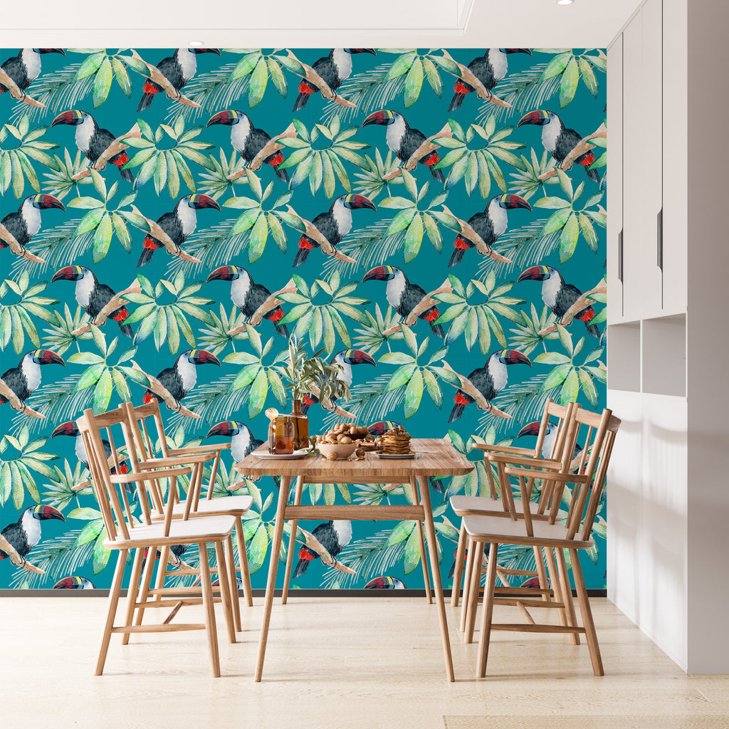 Papel pintado vinílico adhesivo Wallplas Tucán