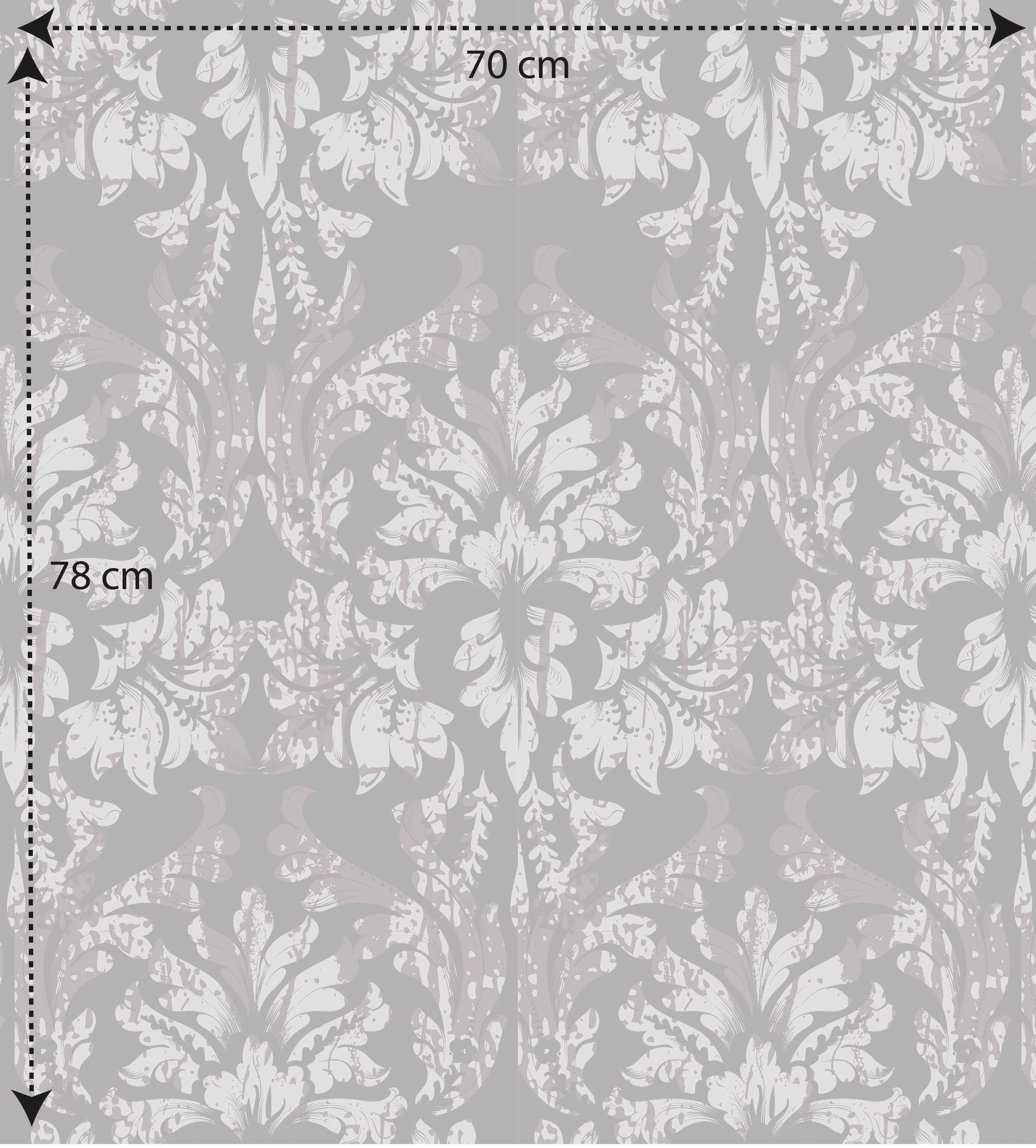 Papel pintado vinílico adhesivo Wallplas Valencia gris