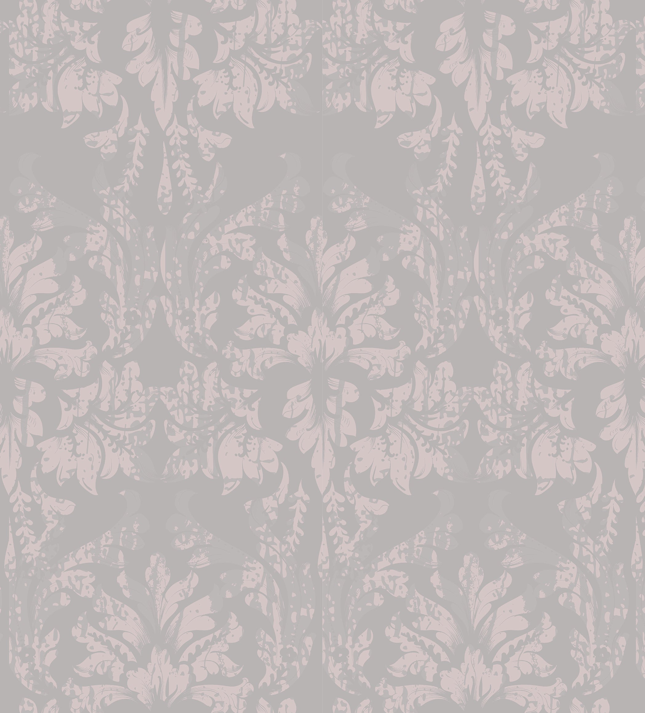 Papel pintado vinílico adhesivo Wallplas Valencia gris/violeta