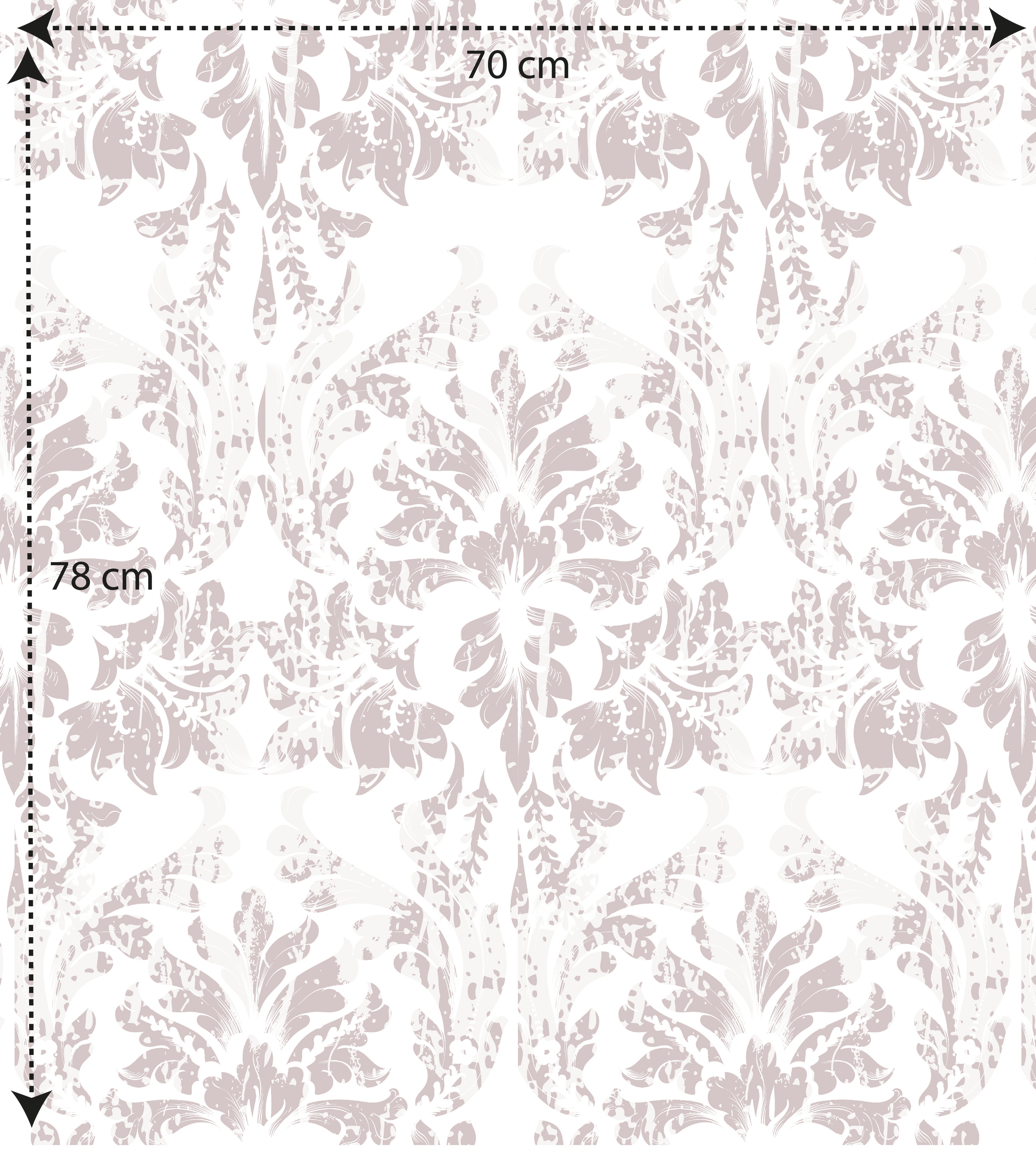 Papel pintado vinílico adhesivo Wallplas Valencia blanco/beige