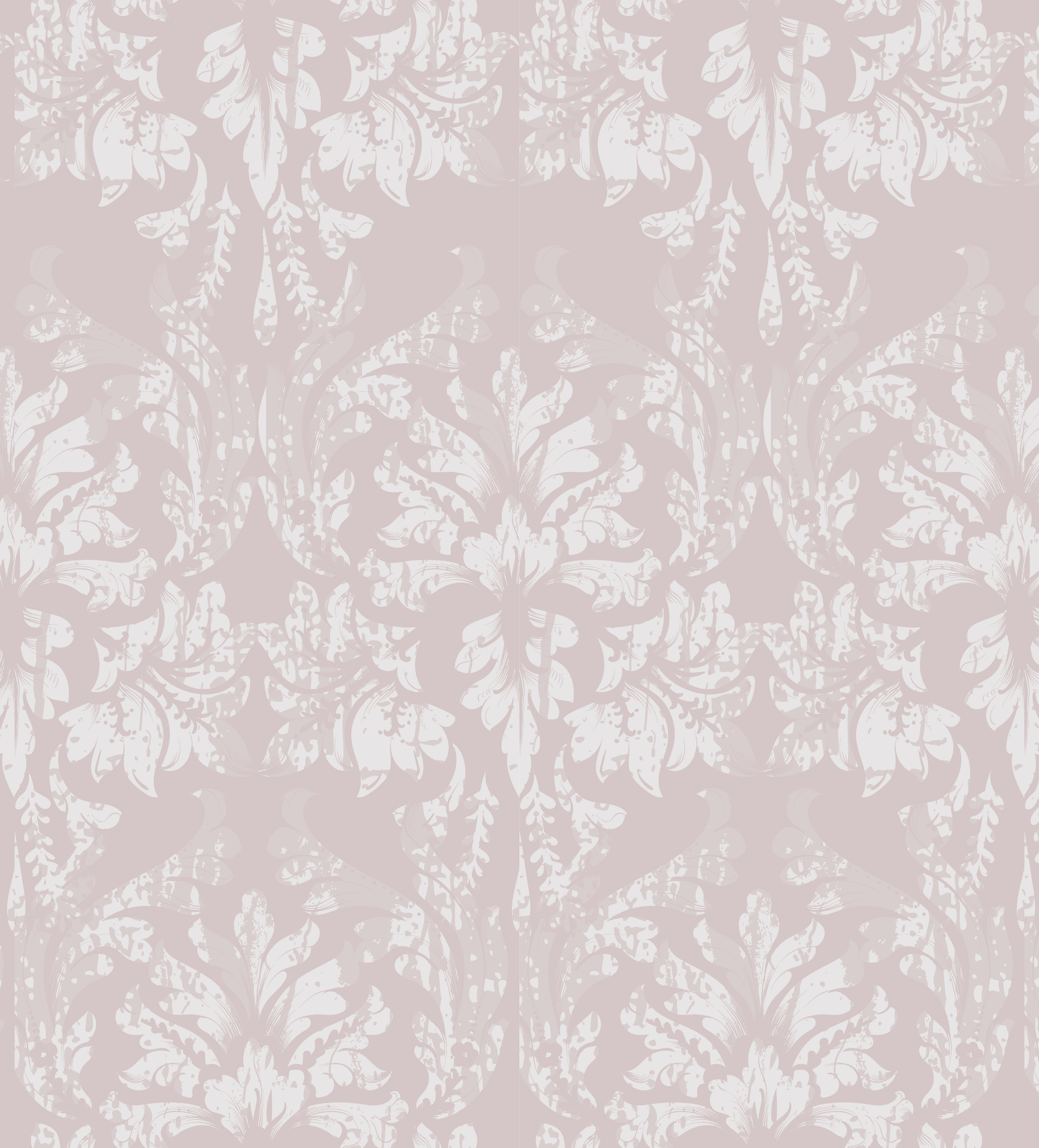 Papel pintado vinílico adhesivo Wallplas Valencia beige/blanco