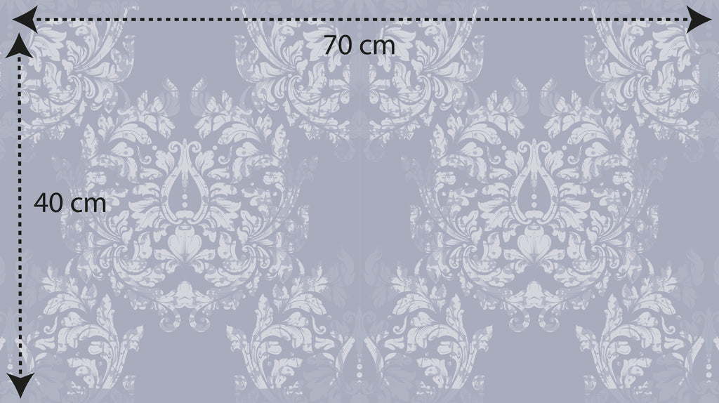 Papel pintado vinílico adhesivo Wallplas Castellon azul/gris