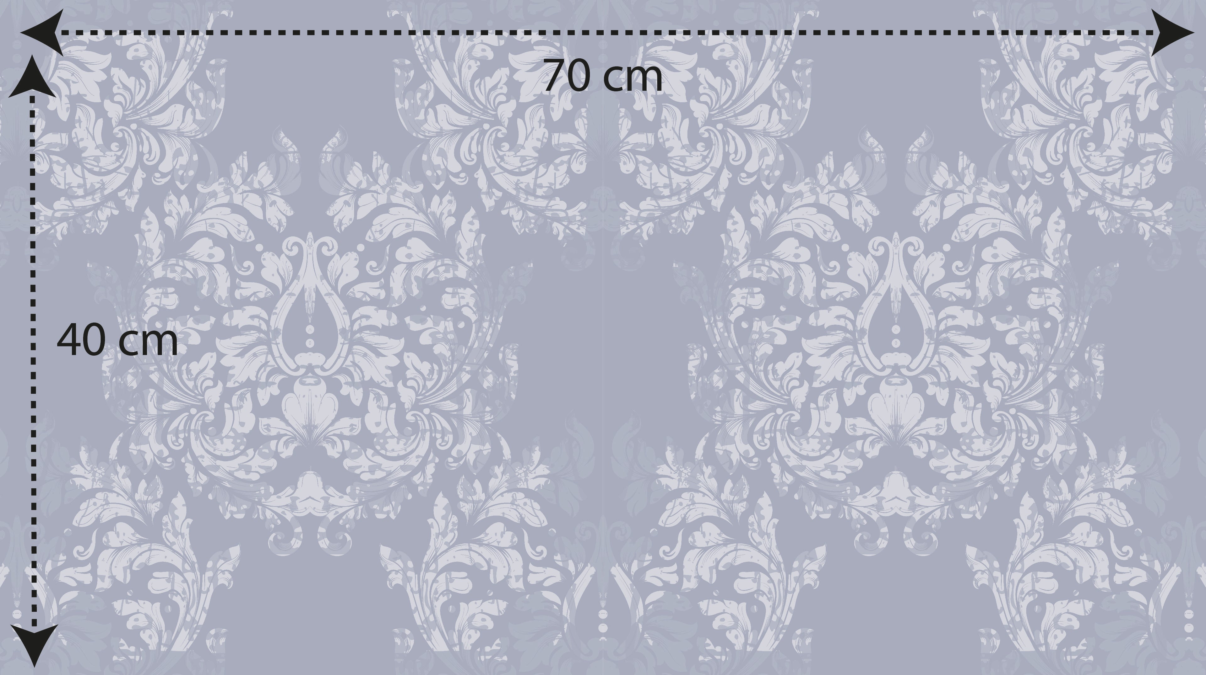 Papel pintado vinílico adhesivo Wallplas Castellon azul/gris