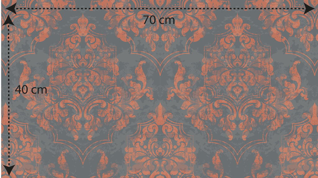 Papel pintado vinílico adhesivo Wallplas Alicante gris