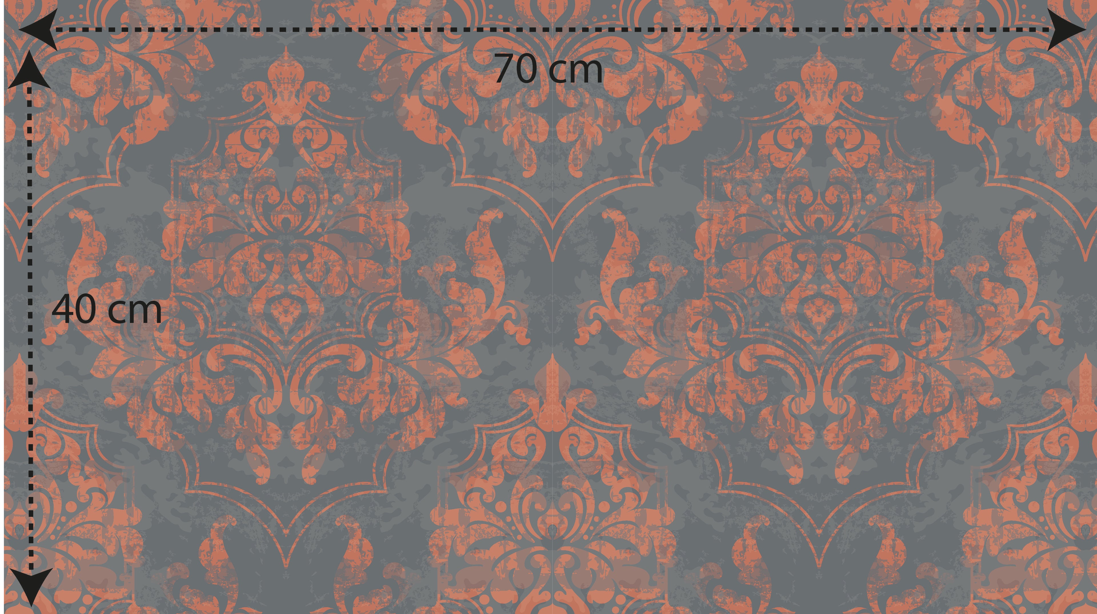 Papel pintado vinílico adhesivo Wallplas Alicante gris