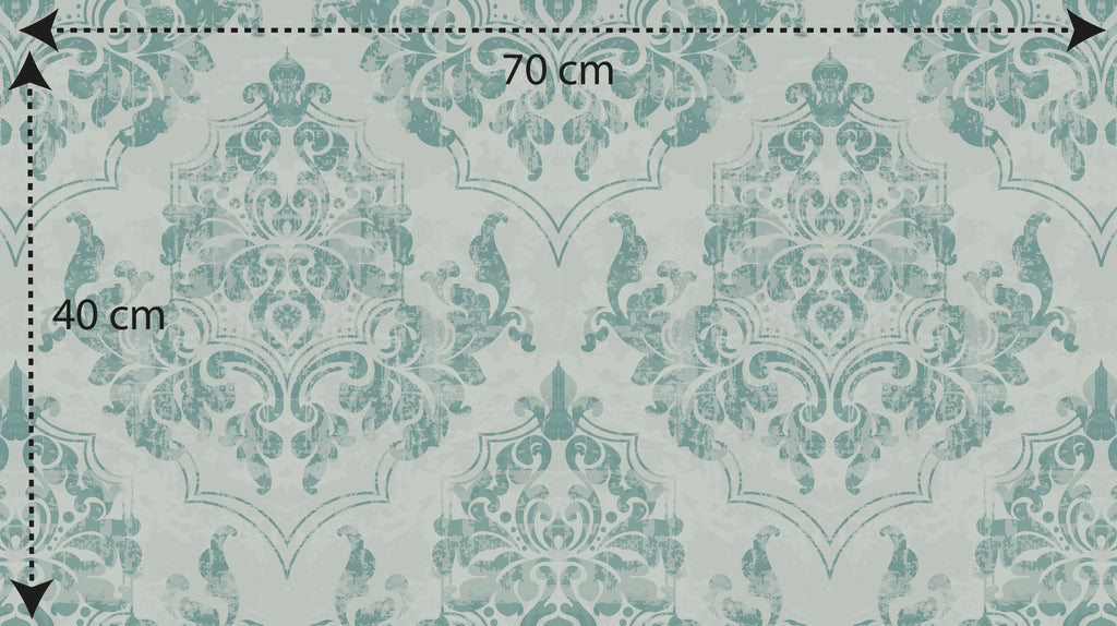 Papel pintado vinílico adhesivo Wallplas Alicante verde grisáceo