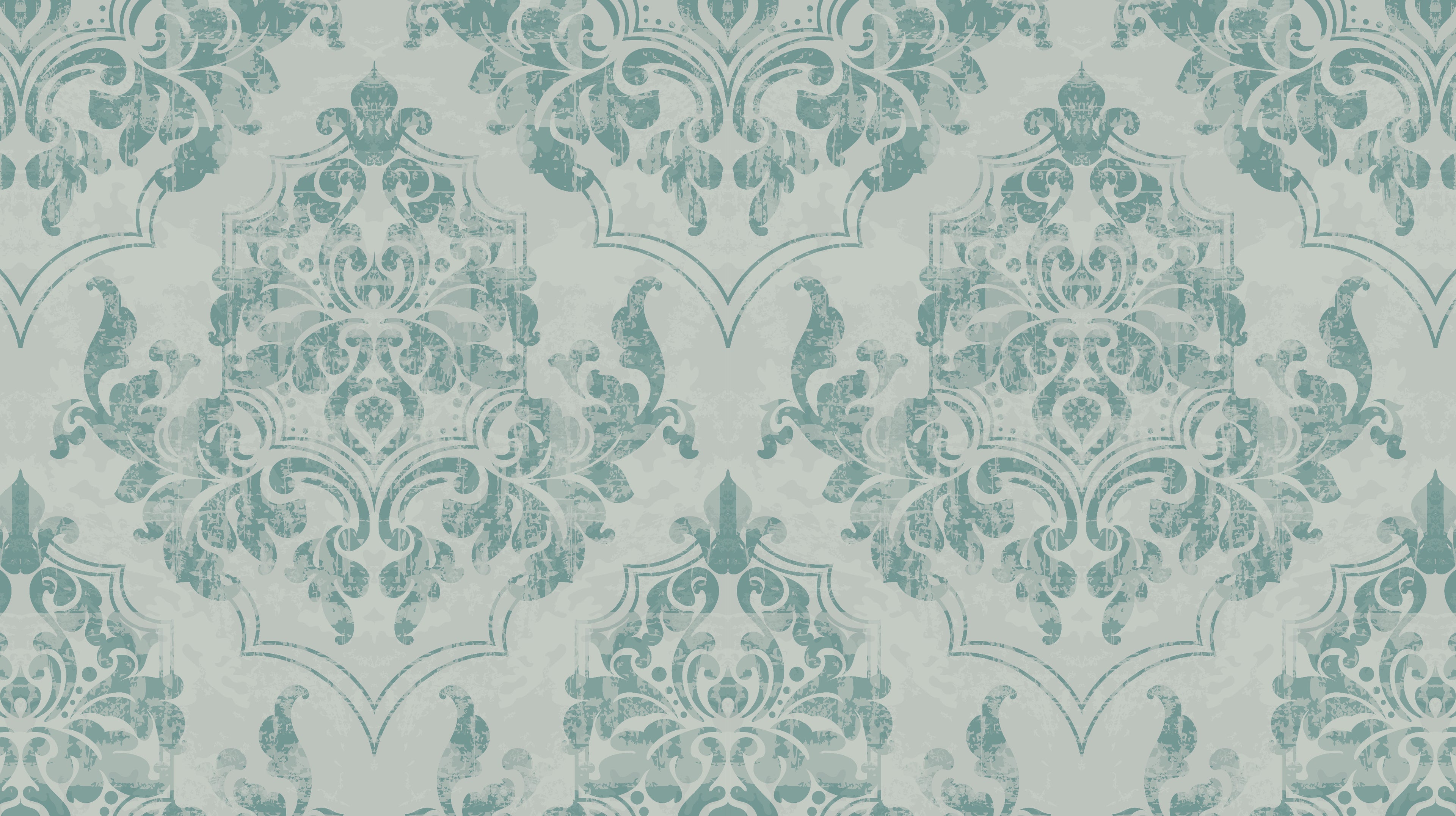 Papel pintado vinílico adhesivo Wallplas Alicante verde grisáceo