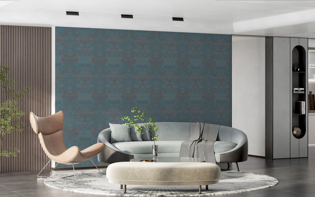 Papel pintado vinílico adhesivo Wallplas Alicante gris