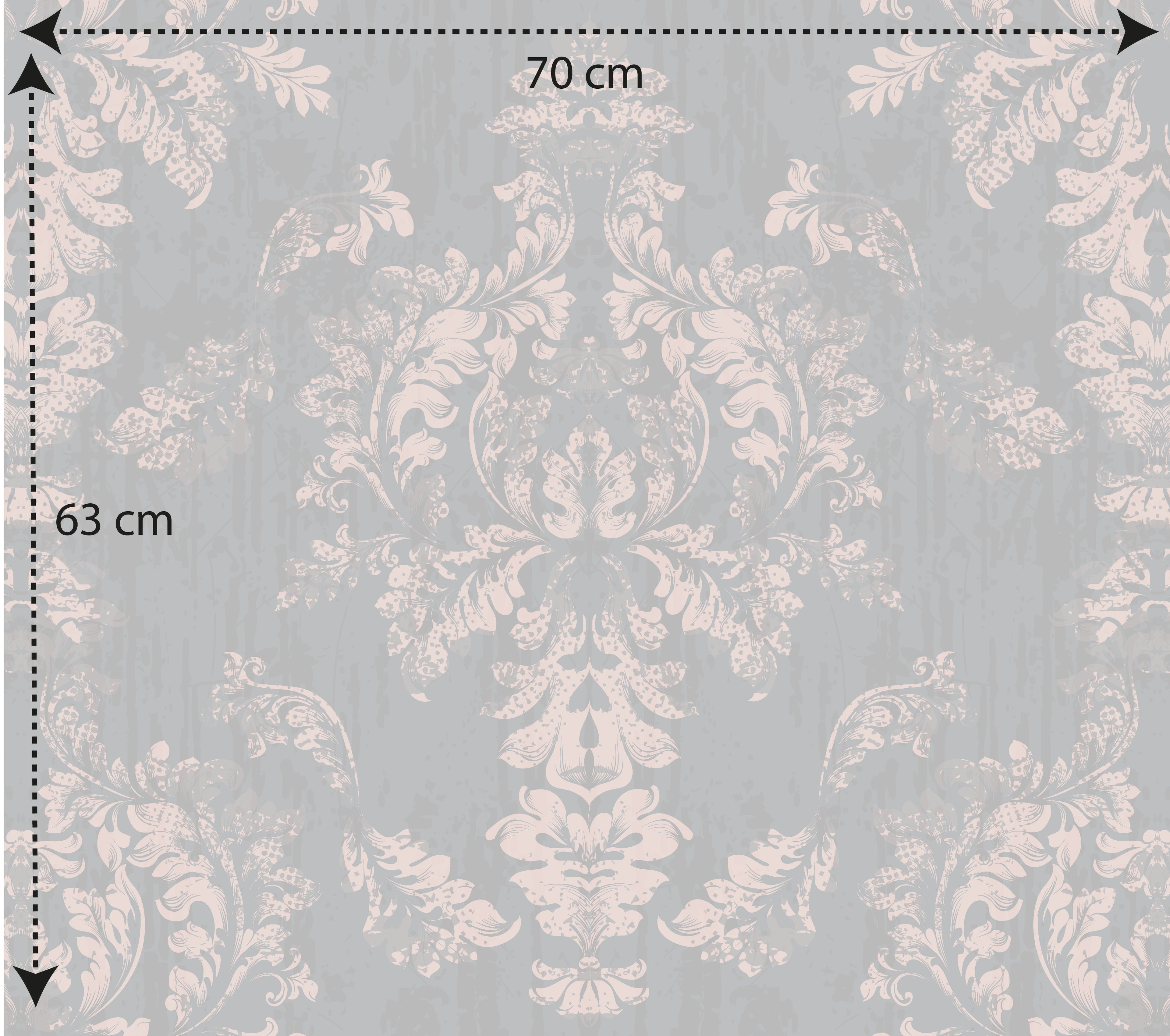 Papel pintado vinílico adhesivo Wallplas Vintage gris