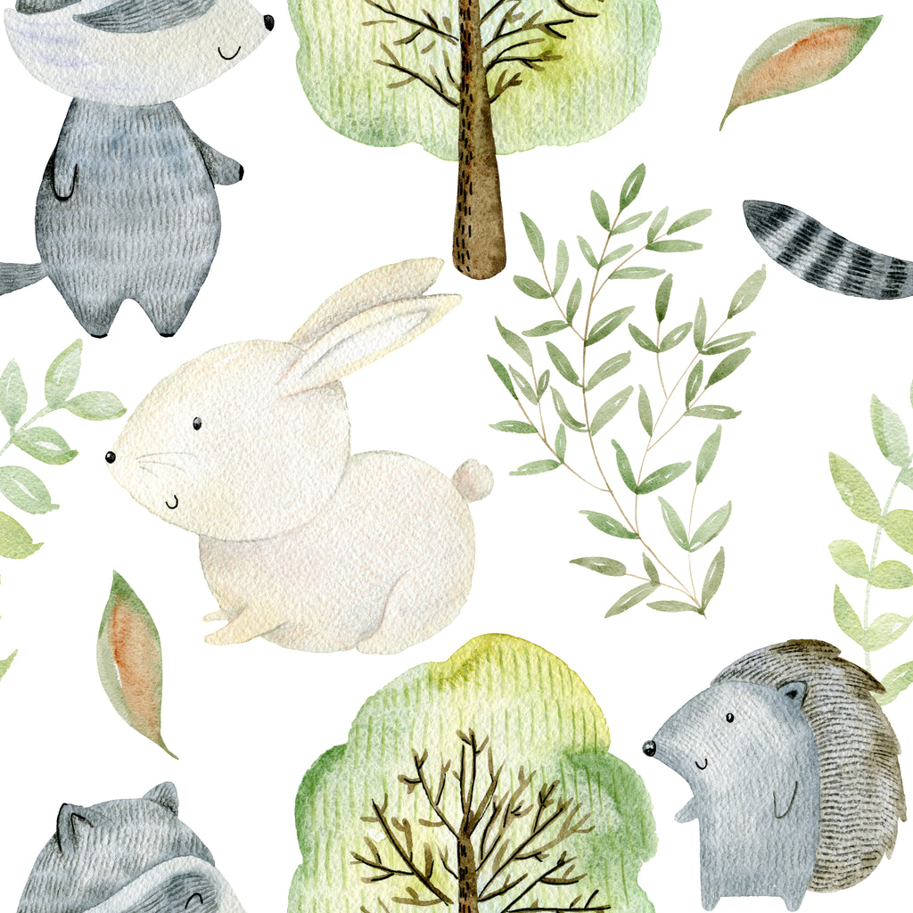 Papel pintado vinílico adhesivo Wallplas infantil Conejos