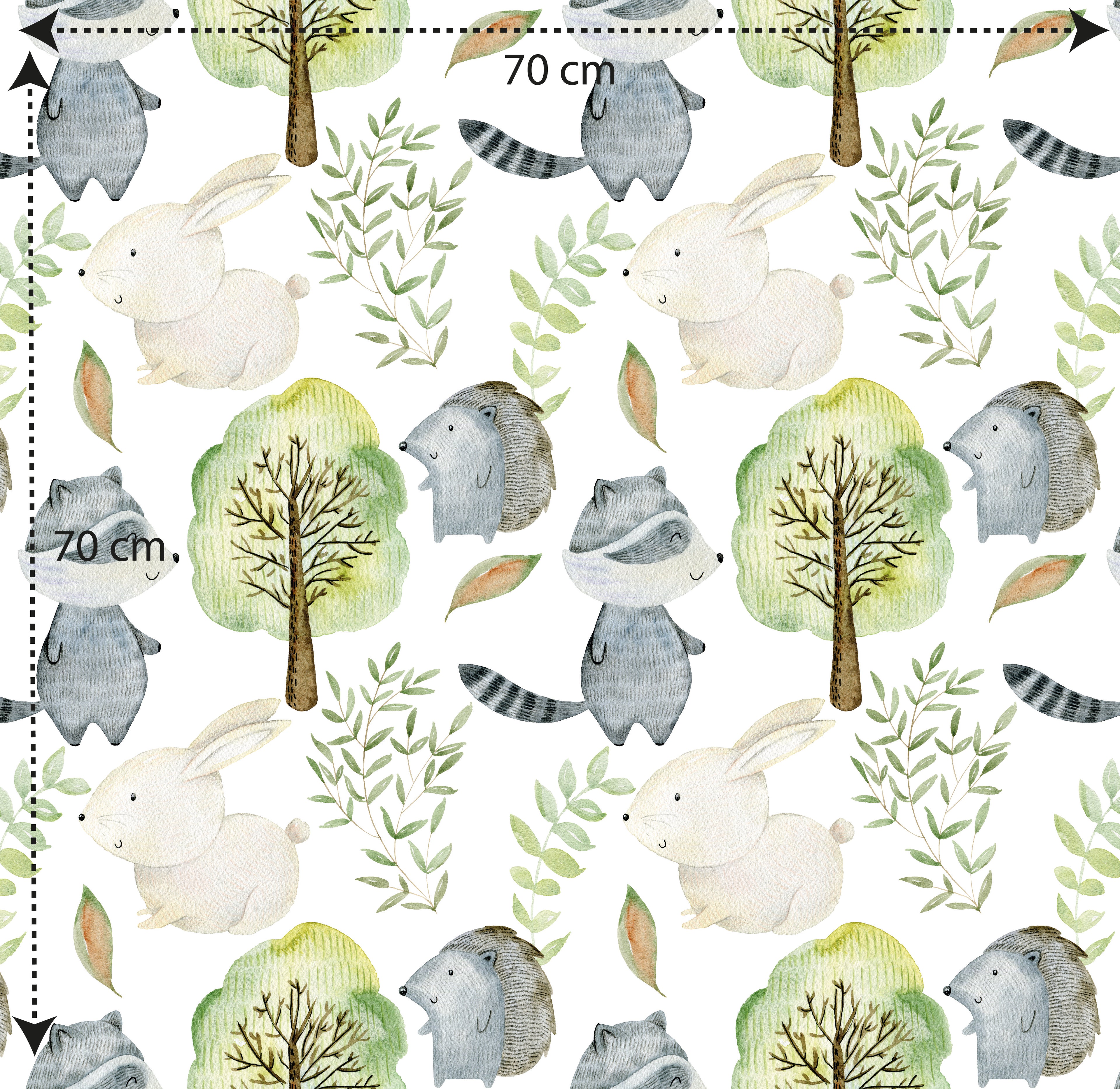 Papel pintado vinílico adhesivo Wallplas infantil Conejos