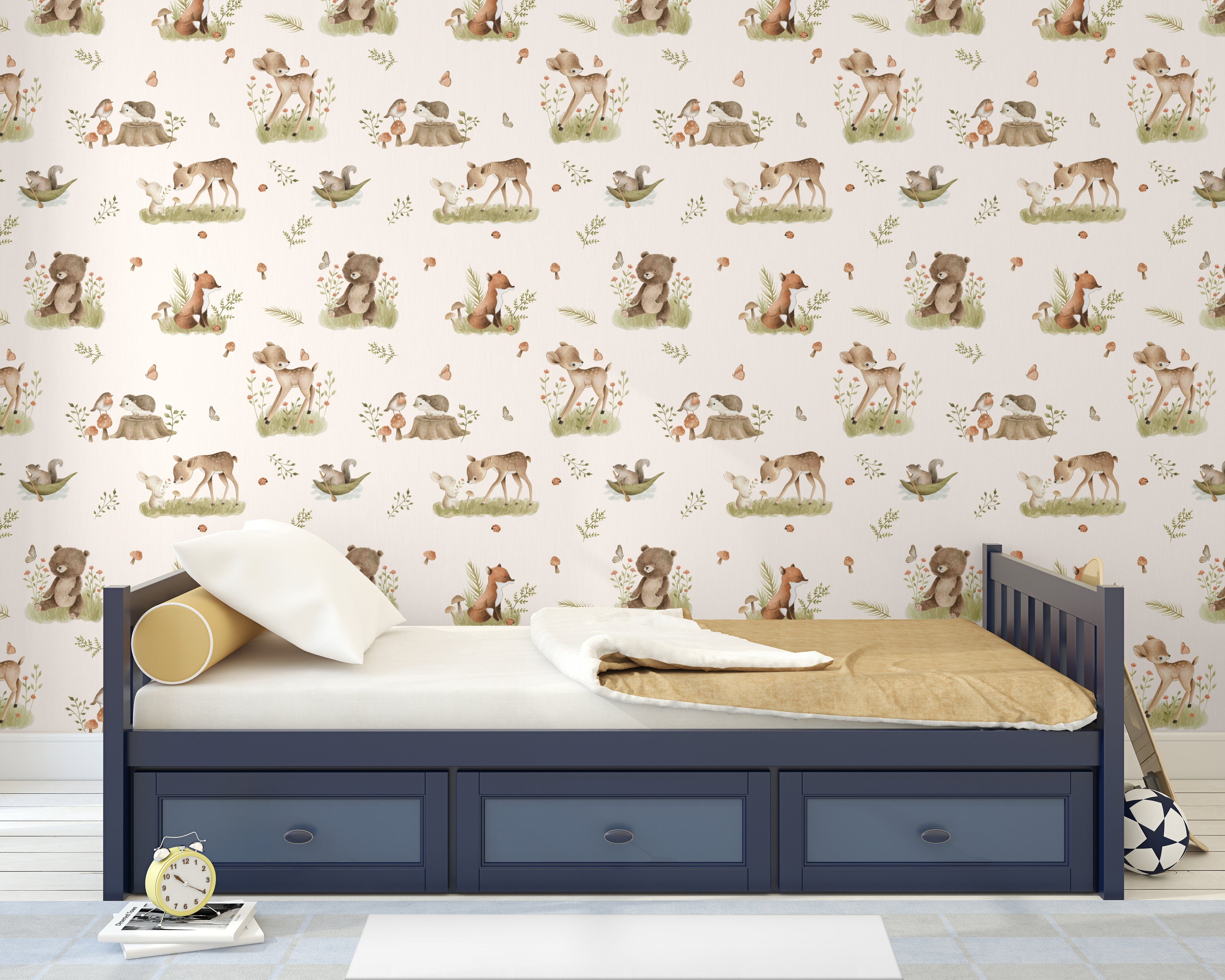 Papel pintado vinílico adhesivo Wallplas infantil Bambi