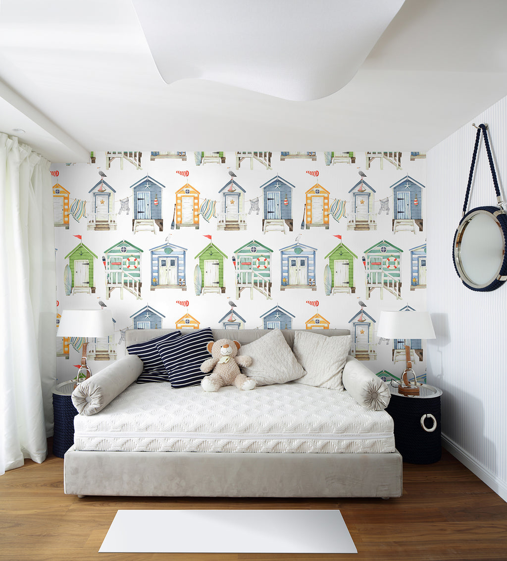 Papel pintado vinílico adhesivo Wallplas infantil Playa